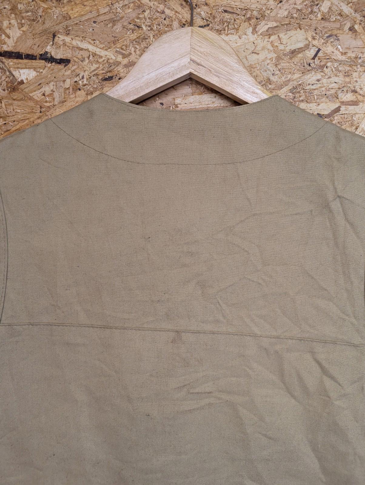 Filson Dry Cloth Vest 40 Medium Gilet Beige Made USA Canvas Sleeveless Tin Cloth