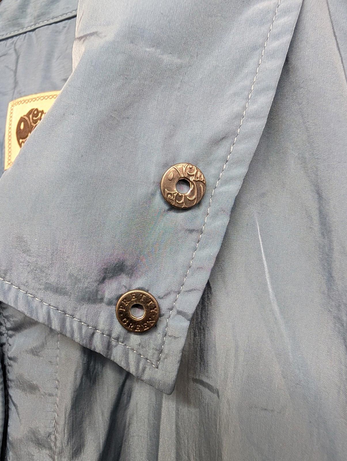 Pretty Green Field Shirt Jacket XL Casual Turquoise Blue Oi Polloi Gallagher