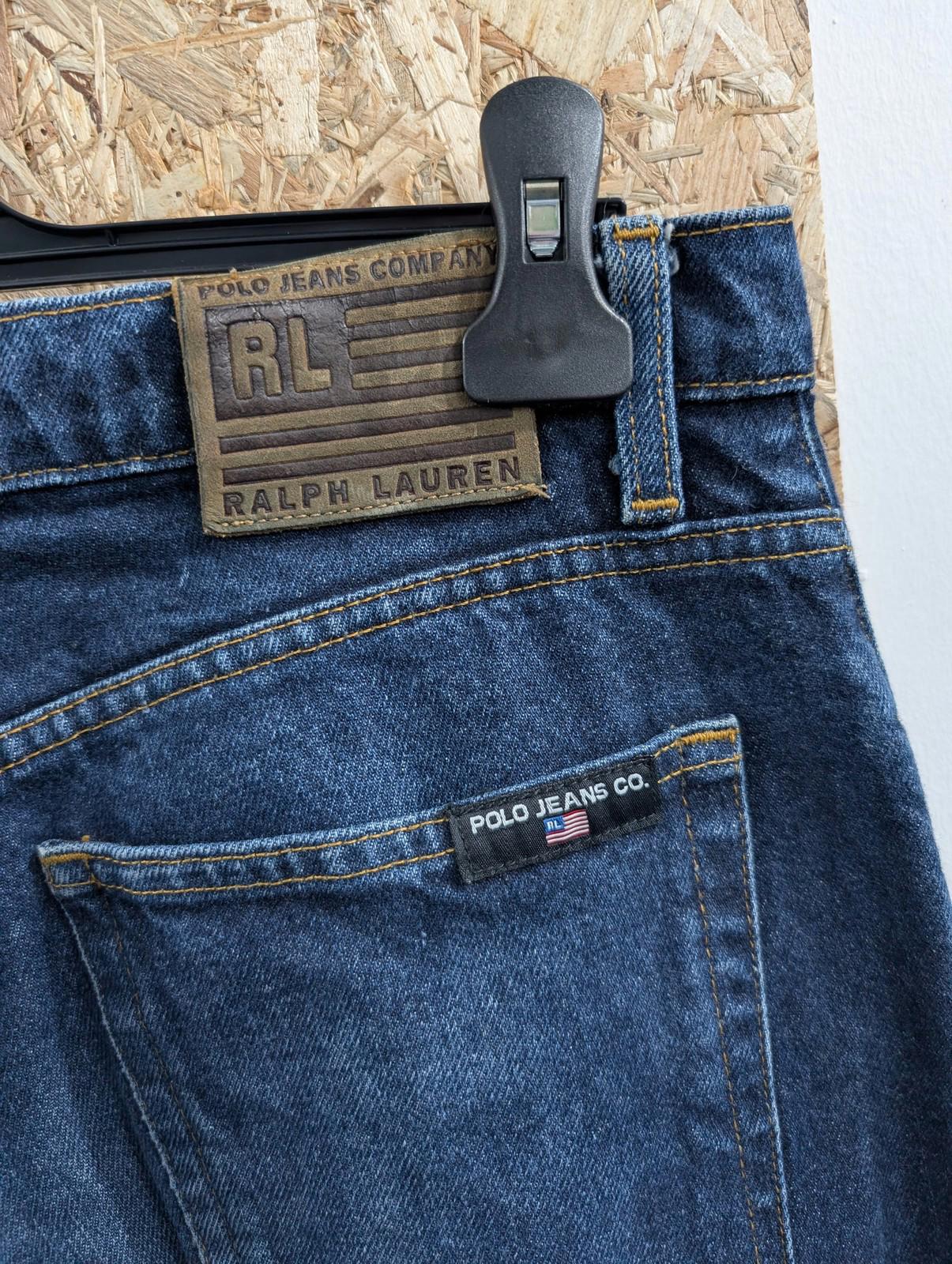 Ralph Lauren W34 L32 Men Polo Jeans Co Relaxed Fit Dark Navy Blue Vintage 90s