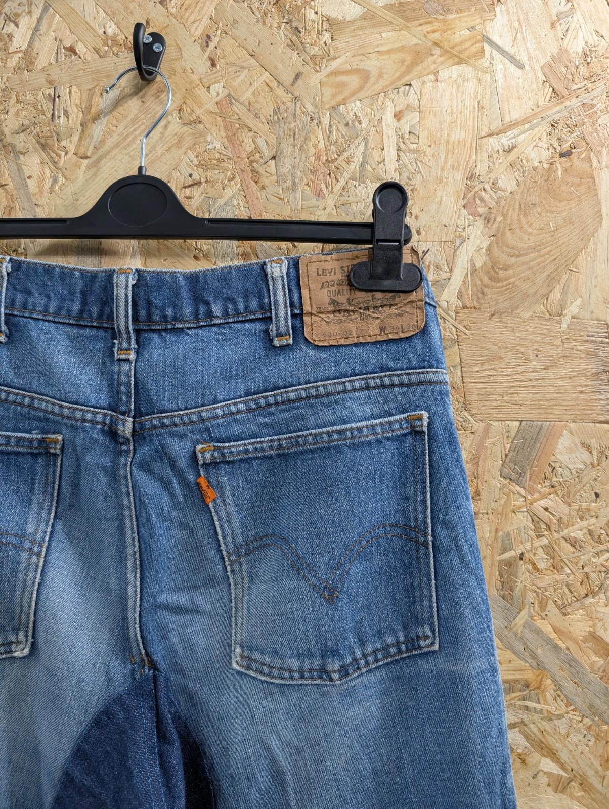 Levis 630 Patch Jeans W32 L35 USA Orange Tab Vintage 80s Blue Denim Zip Fly