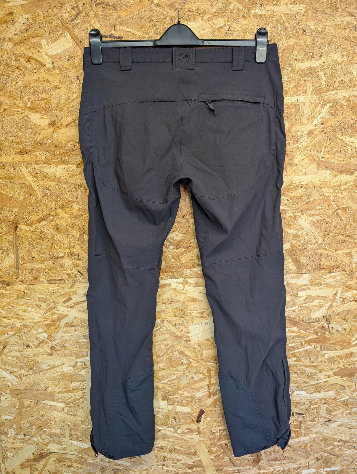 Montane Trousers UK 12 W32 Women Terra Stretch Hiking Black Zip Pockets