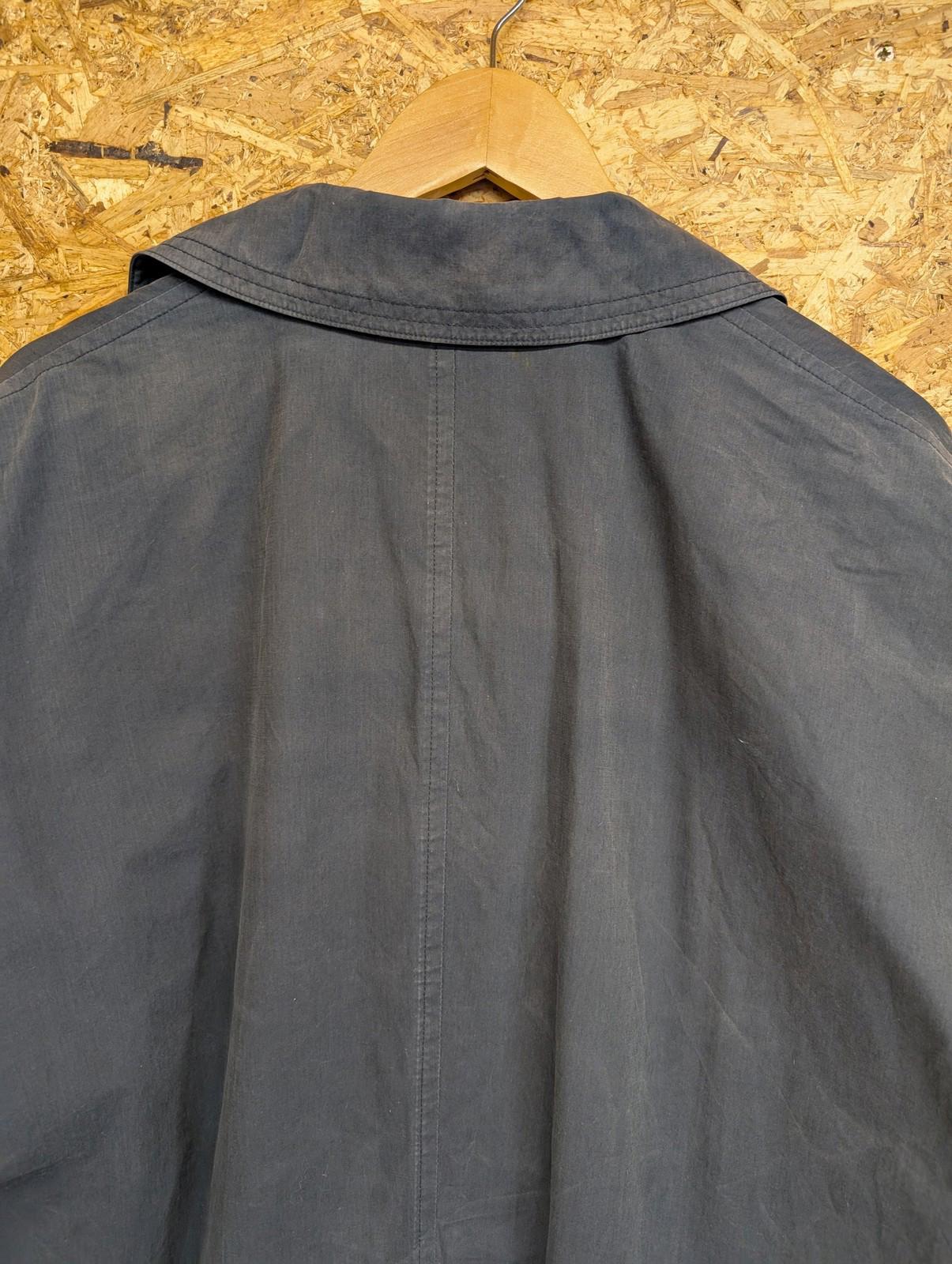 Boss Falcon Trench Coat Mens 2XL 52 Mac Button Front Navy Blue Vintage 90s