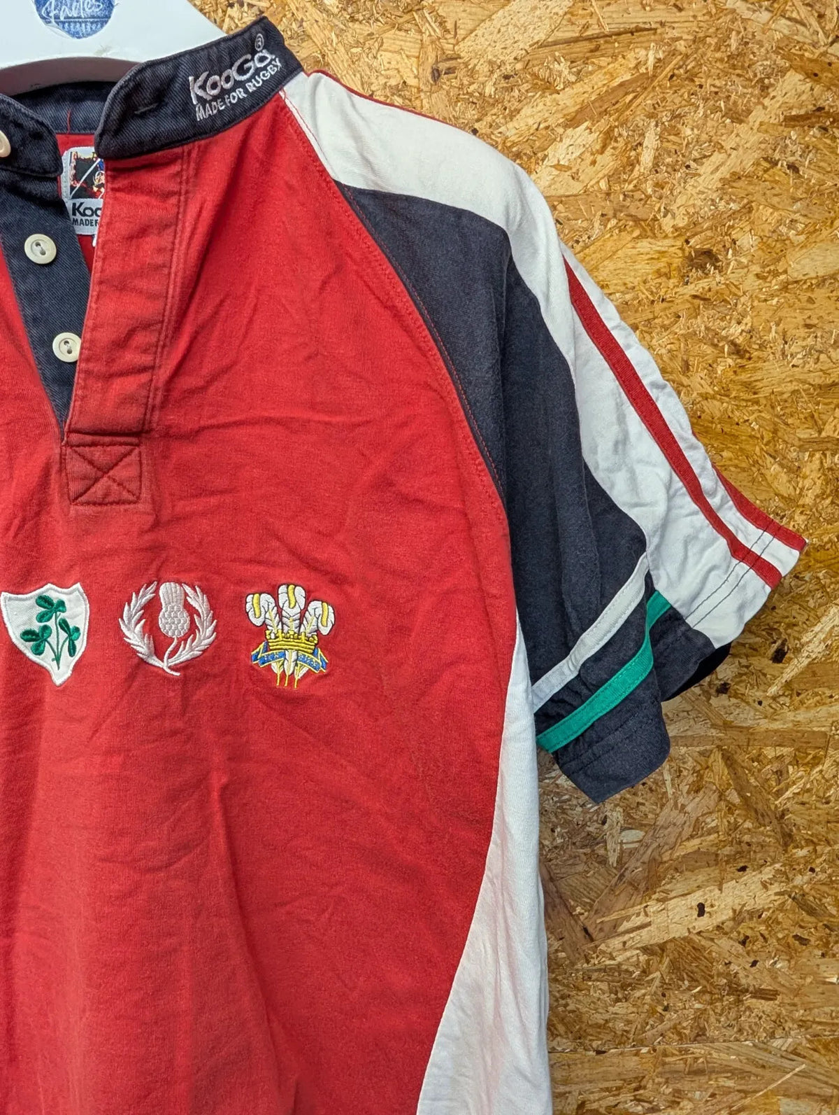 Vintage British Lions 2005 Rugby Shirt Mens Medium KooGa Red Cotton New Zealand