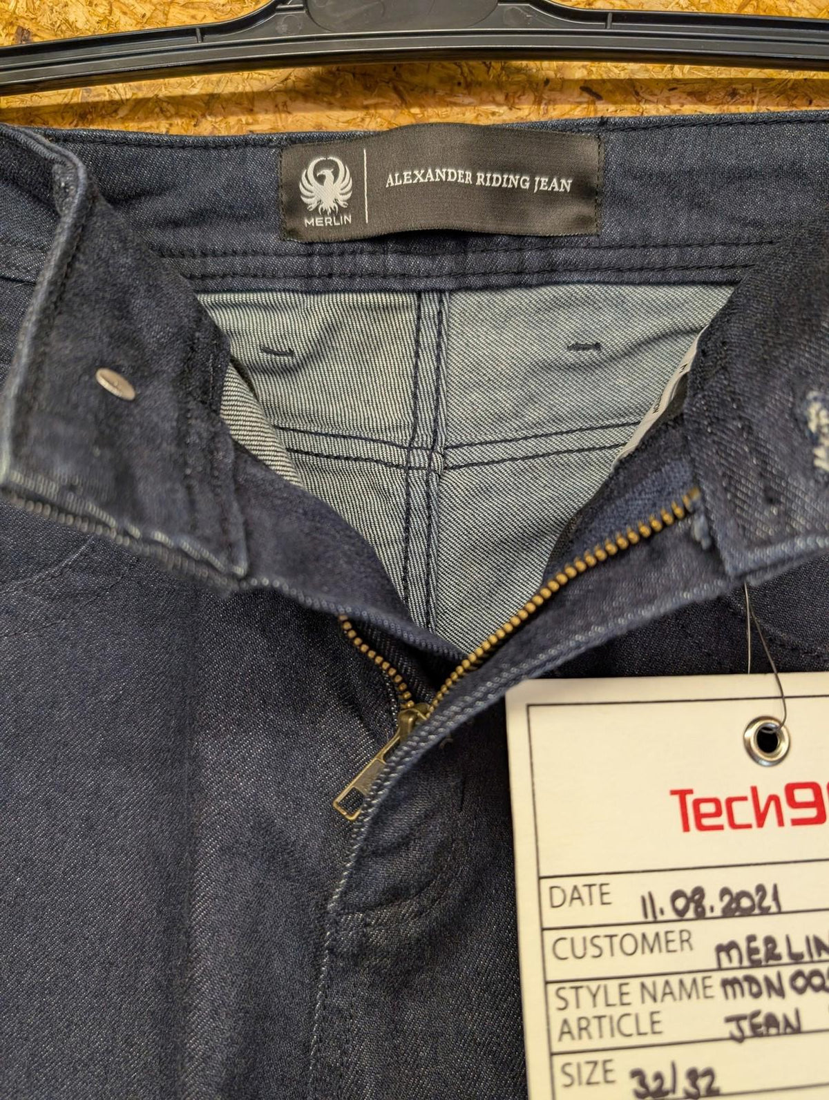 Merlin Alexander Riding Jeans Size W32 L32 Men Motorcycle Navy Blue Denim New