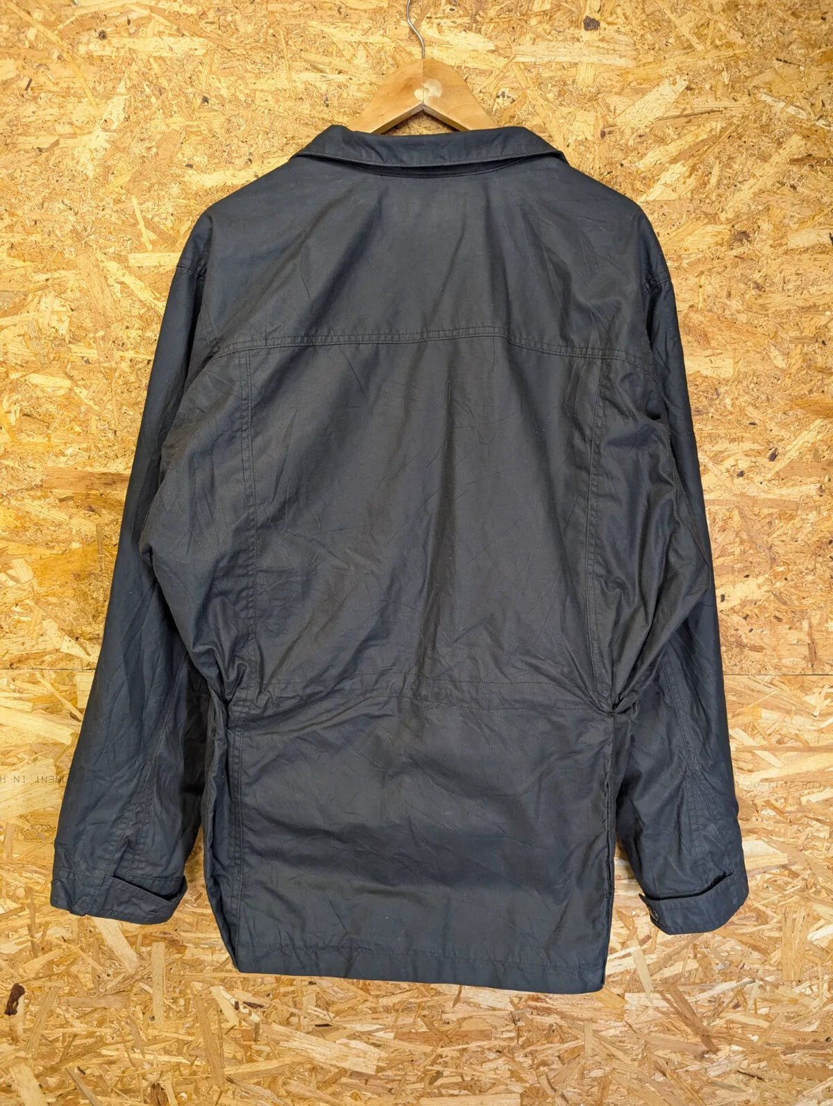 Filson Field Jacket Mens XL Black Blue Snap Drawstring Utility Pockets USA Made