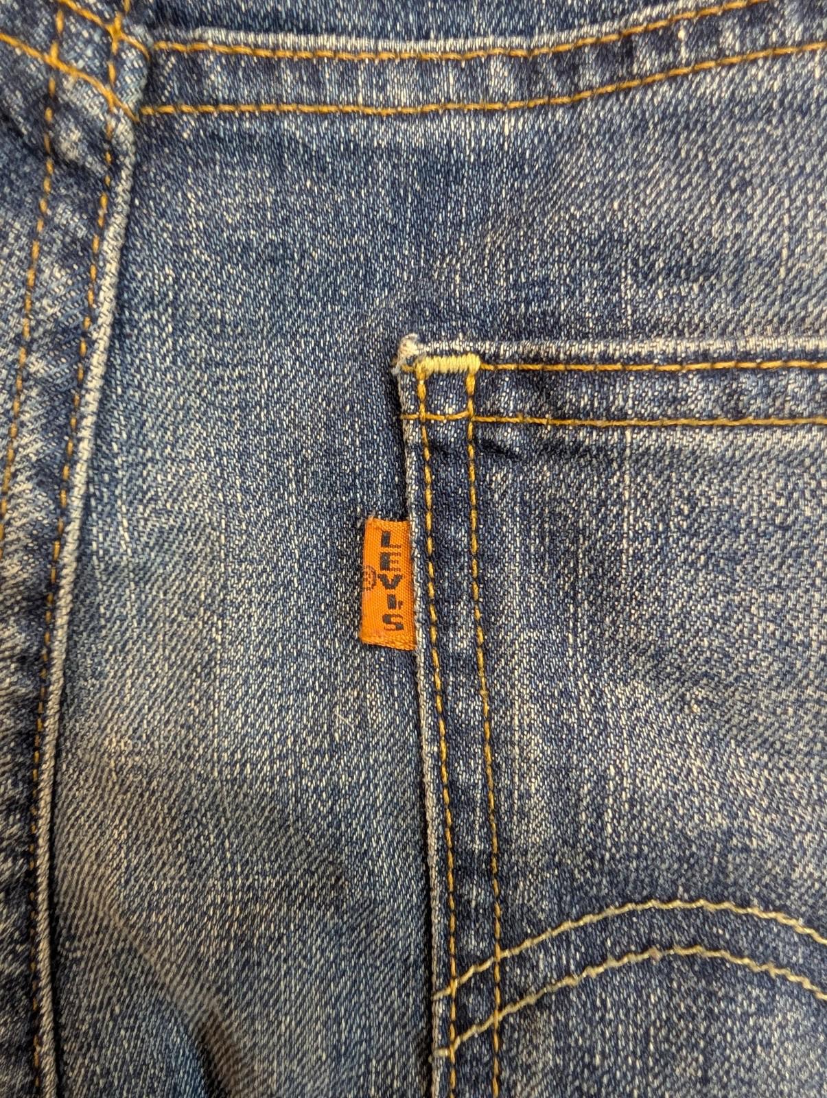 Levi's 605 Jeans Men W36 L30 Slim Straight Blue Denim Classic Orange Tab Big E