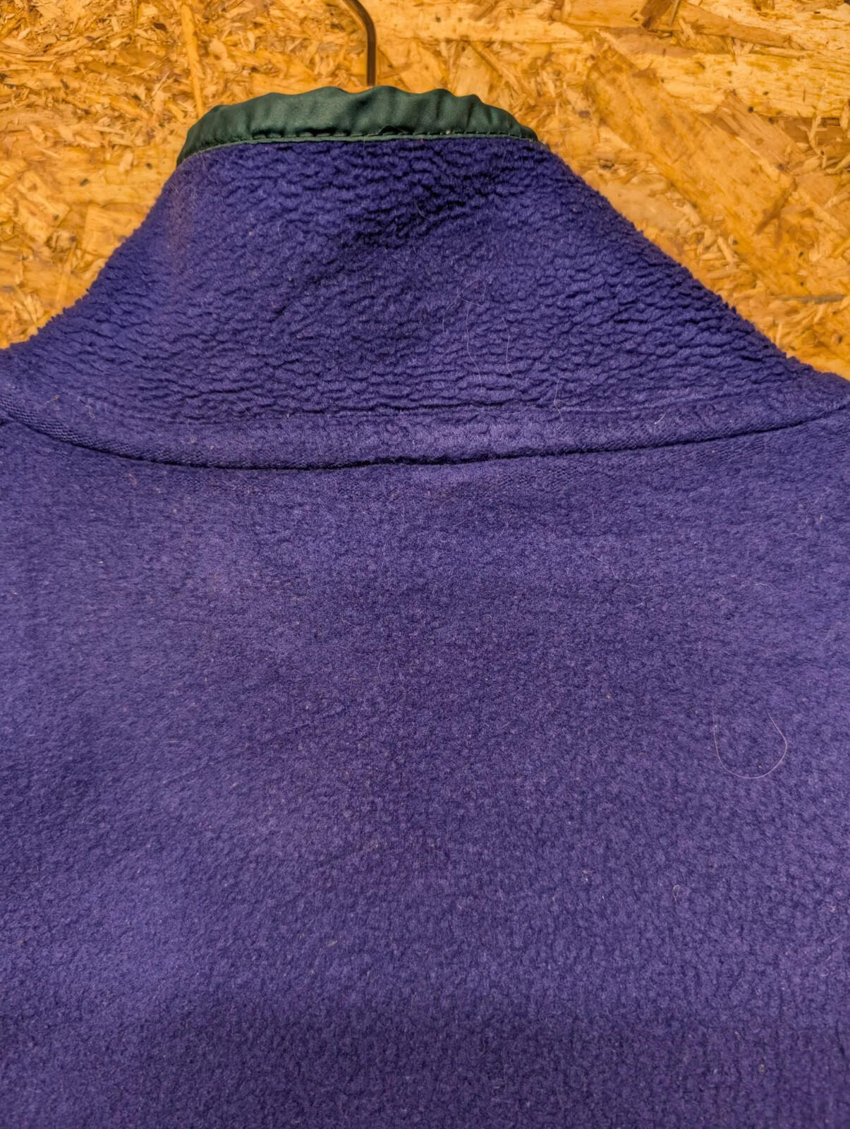 Vintage Patagonia Fleece Pullover Small Purple Blue 90s Snap-T Hiking Walking