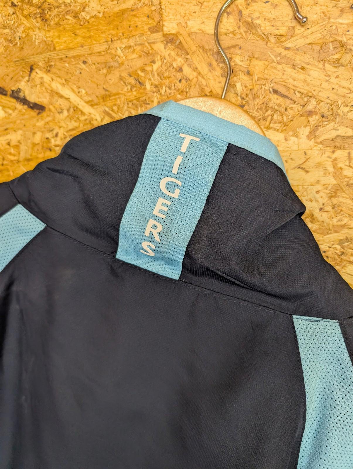 Leicester Tigers Jacket Large Men Cat Training Top Navy Blue Zip Cotton Traders
