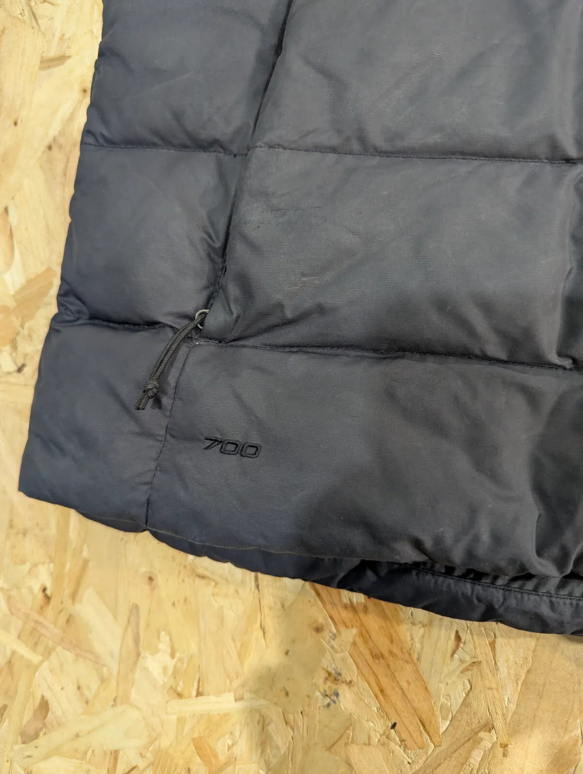 North Face Gilet Vest Womens Medium Black Nuptse 700 Fill Zip Puffer Bodywarmer