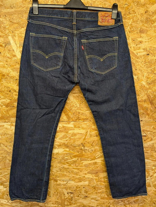 Levis 501 Blue Jeans W33 L30 Men Red Tab Straight Leg Denim Button Fly Mexico