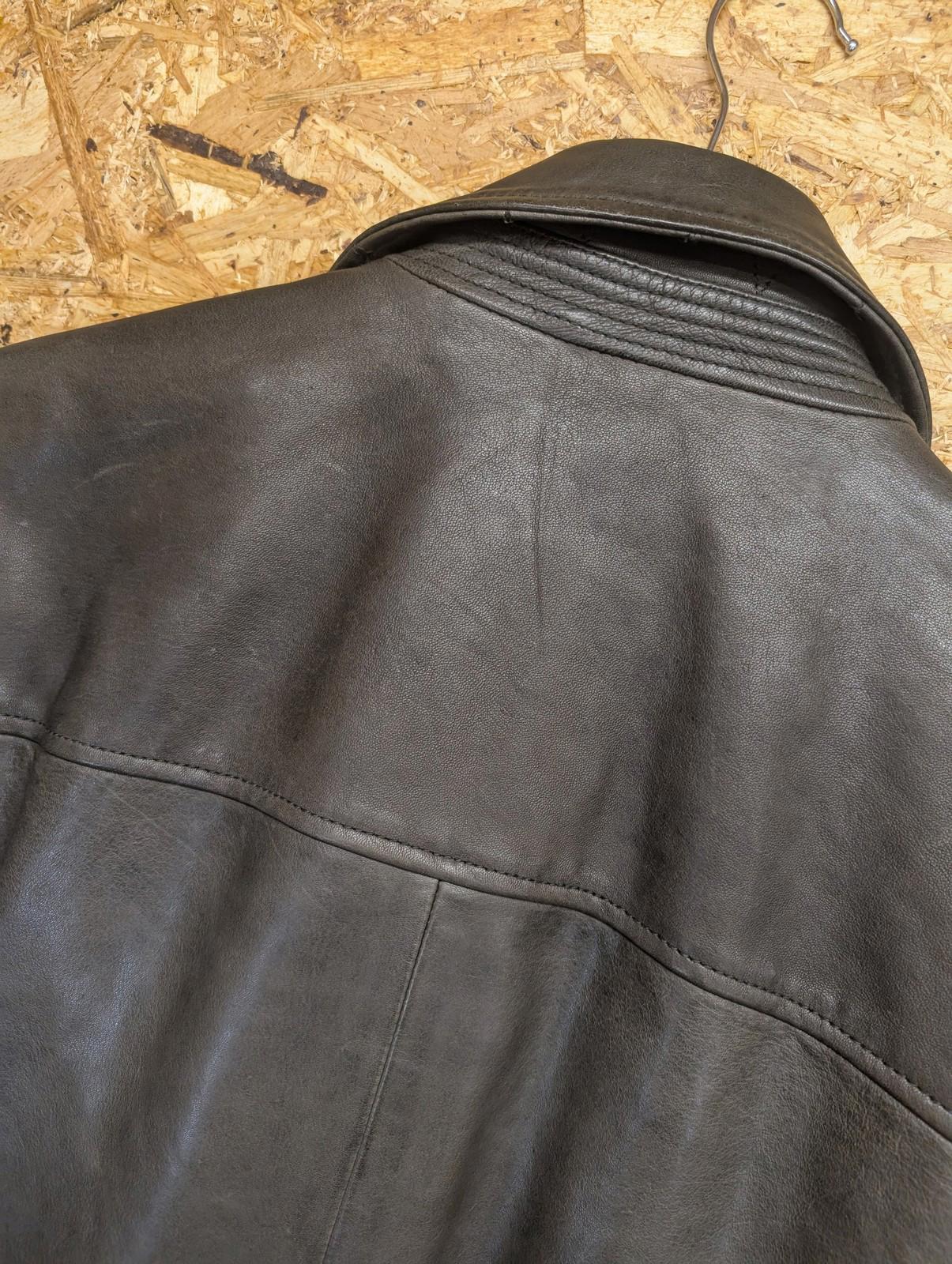 All Saints Leather Biker Jacket Medium Men Brown Biker Cafe Racer Rockabilly