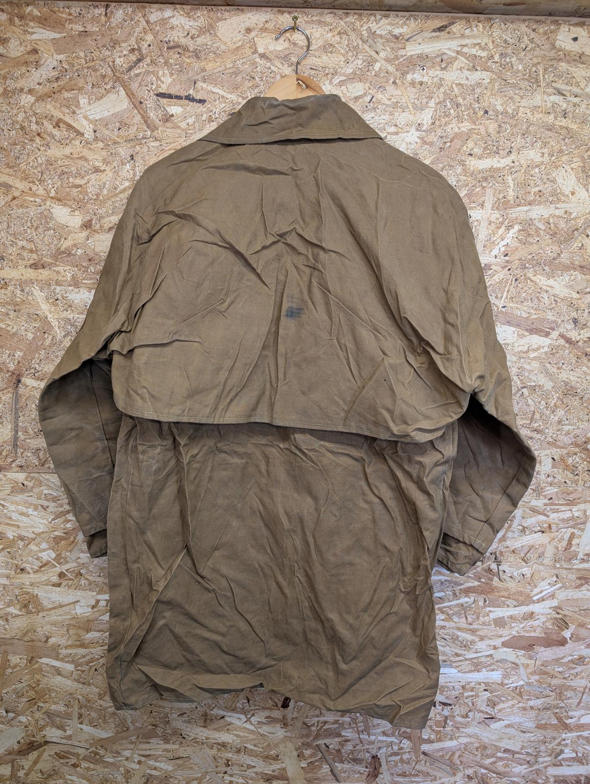 Filson Large Style 68 Tin Cloth Long Packer Coat Oil Finish Made In USA