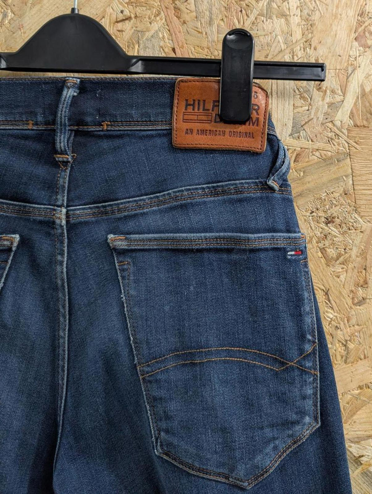 Tommy Hilfiger Sidney Slim Jeans W31 L32 Men Navy Blue Premium Stretch Denim Zip