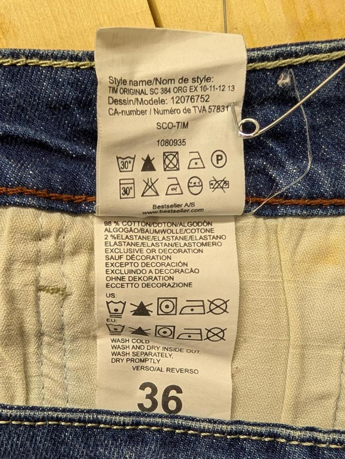 Levis 505 Jeans W36 L34 Men Straight Leg Stretch Denim Navy Blue Zip Fly Red Tab