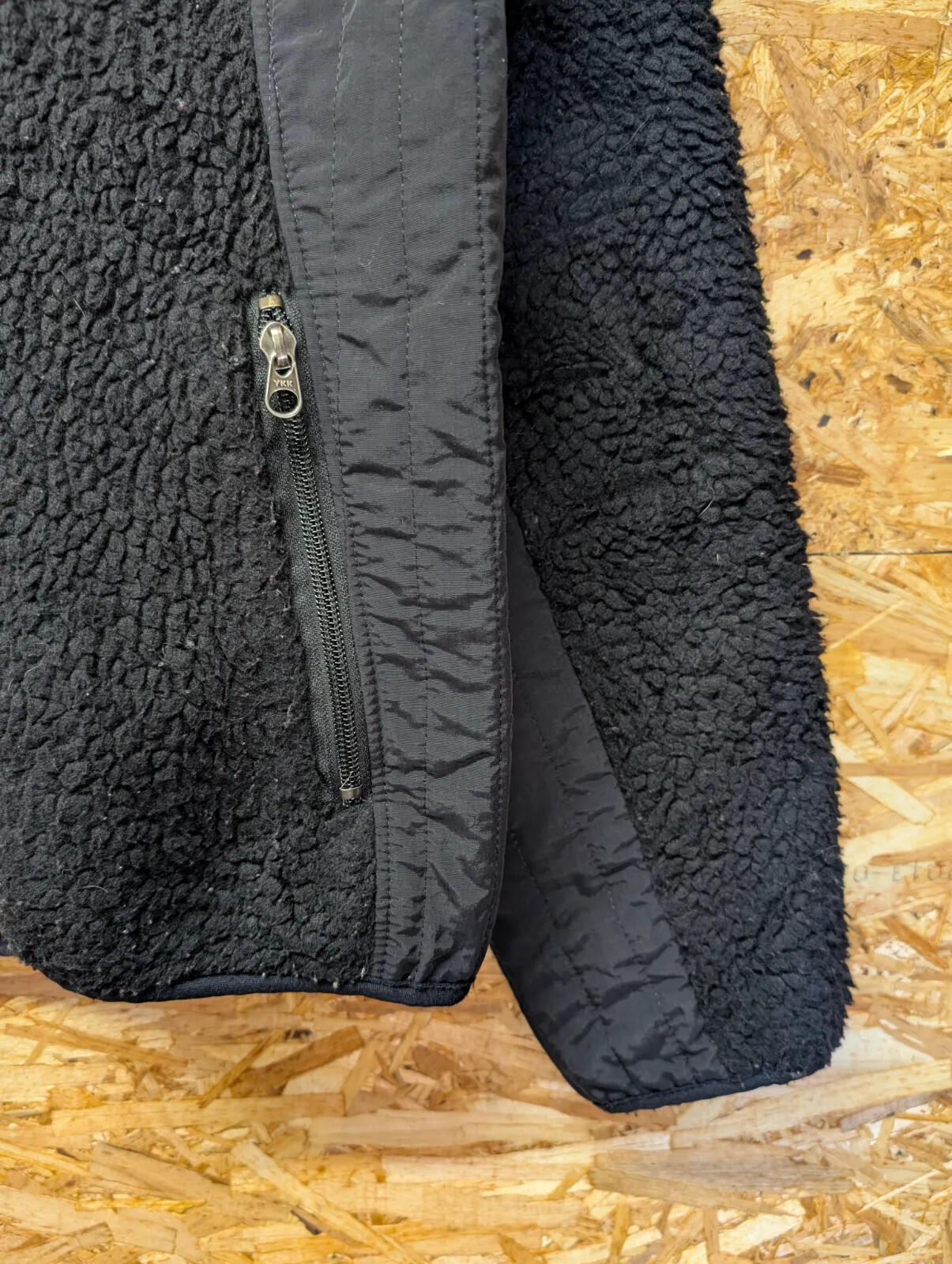 Patagonia Retro-X Fleece Jacket Womens Large Black Deep Pile Sherpa Full Zip USA