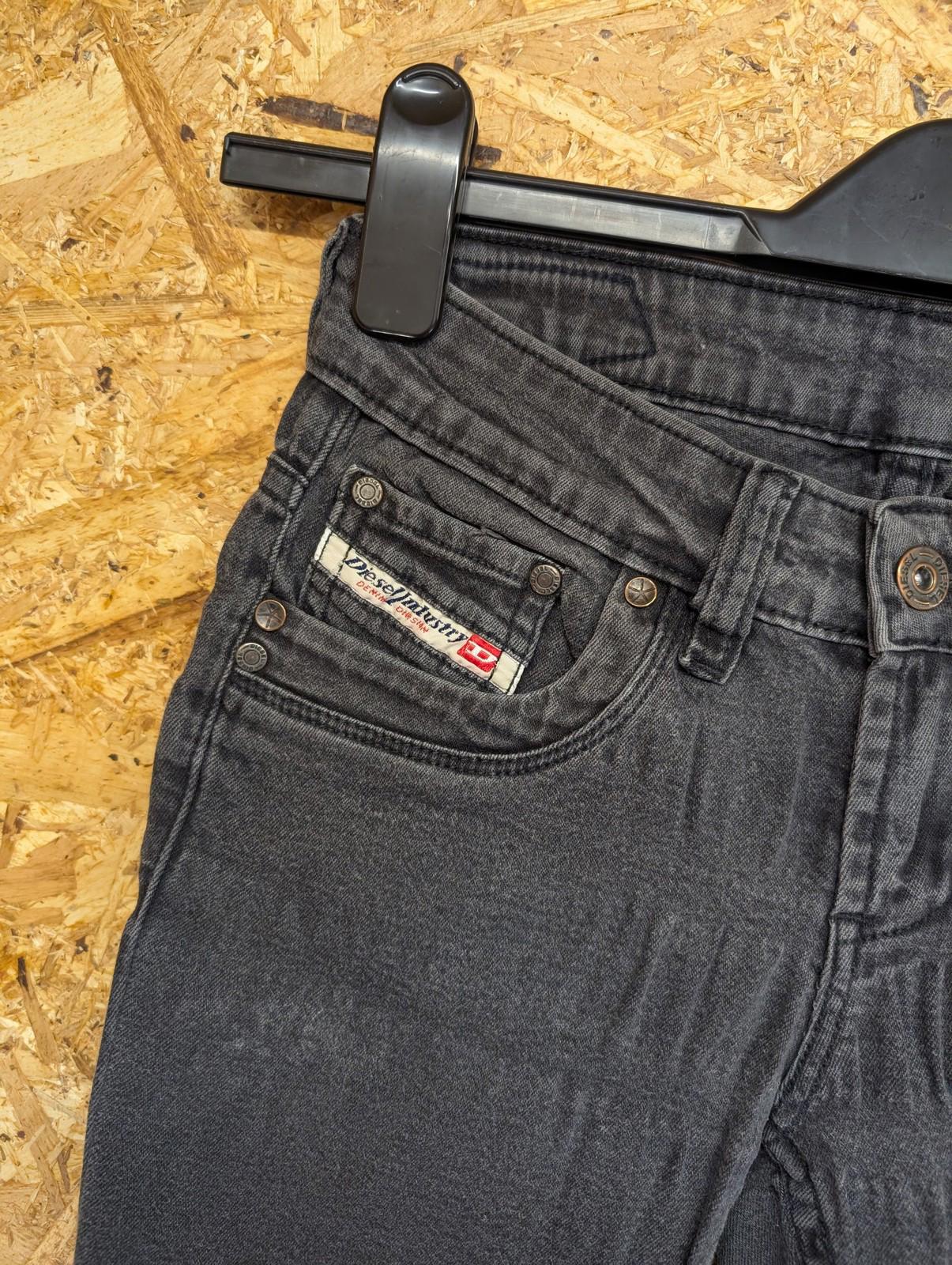 Diesel Roody Jeans Size W25 L30 Women Skinny Dark Wash Black Slim Paint Rock