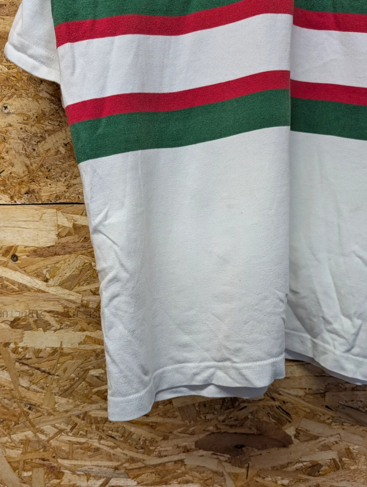 Vintage Leicester Tigers Away Rugby Shirt Mens Medium White Cotton Traders 90s
