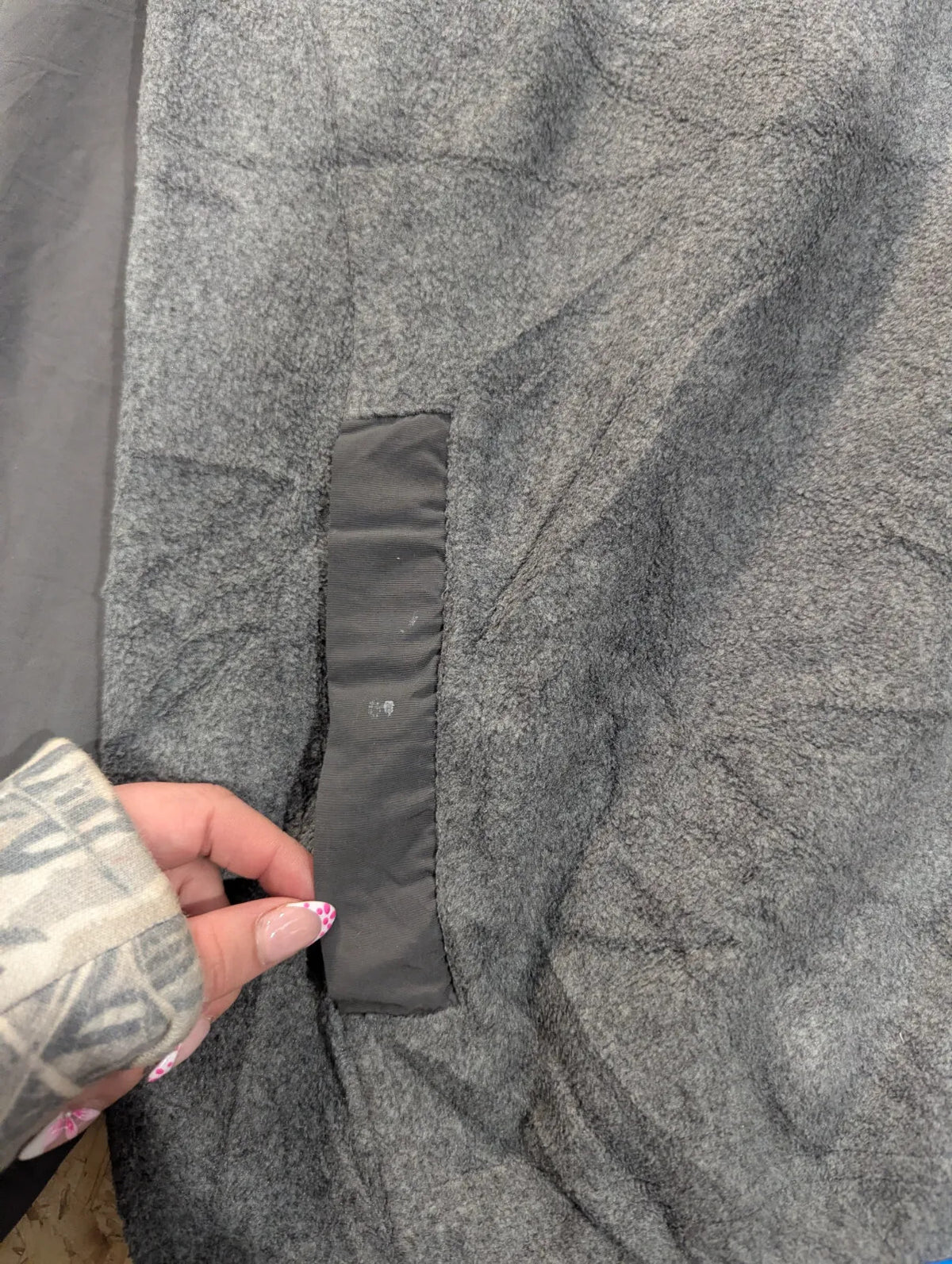 Patagonia Synchilla Hooded Fleece Jacket Mens XXL Charcoal Grey Blue Hooded Tech