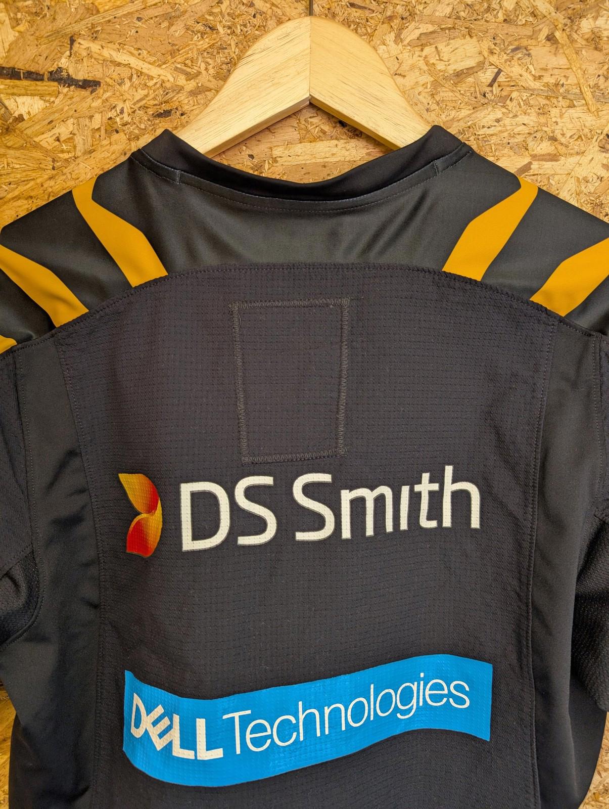 Wasps Pro Rugby Shirt Men XL HeatGear Black Vodafone Sponsor Under Armour London