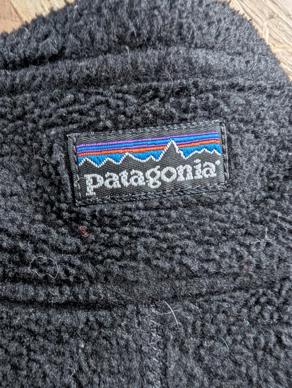 Patagonia Synchilla Vest Small Women Fleece Gilet Zip Black Bodywarmer USA Made