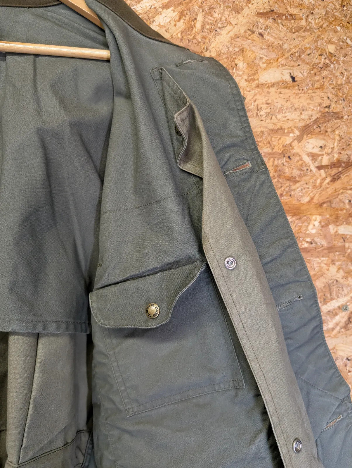 Filson Shelter Cloth Waterfowl Upland Coat Men XXL Khaki Green USA Style 435
