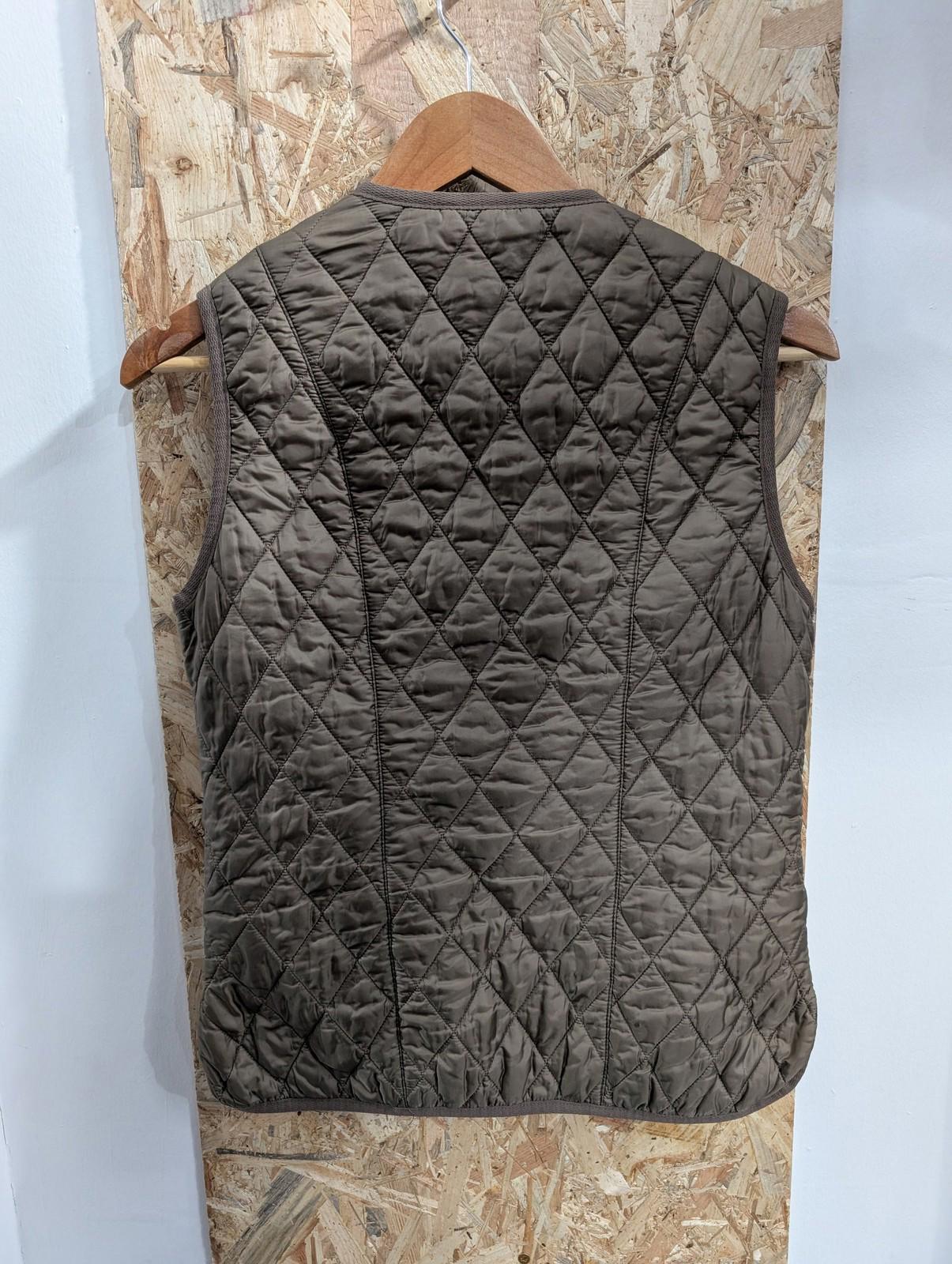 Barbour Betty Interactive Liner Women UK 10 Quilted Waistcoat Chocolate Brown