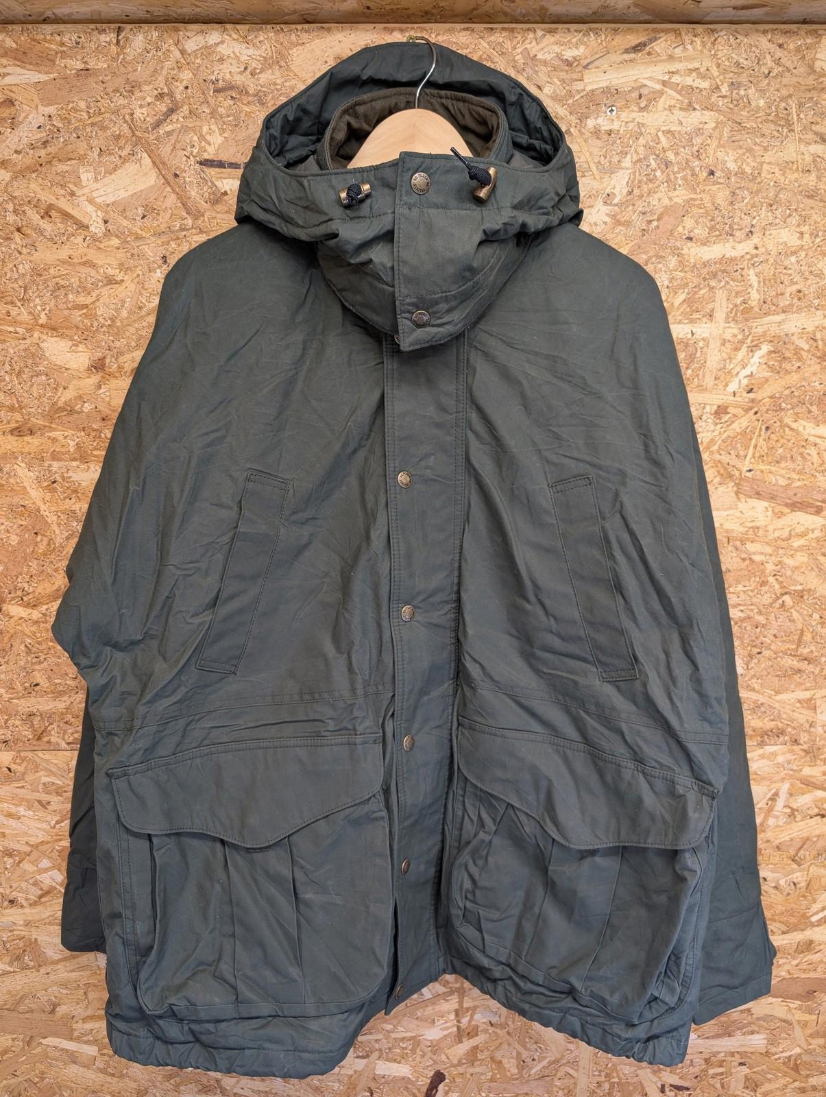 Filson Ranger Insulated Field Jacket Large Men Hooded Green Dry Wax Primaloft