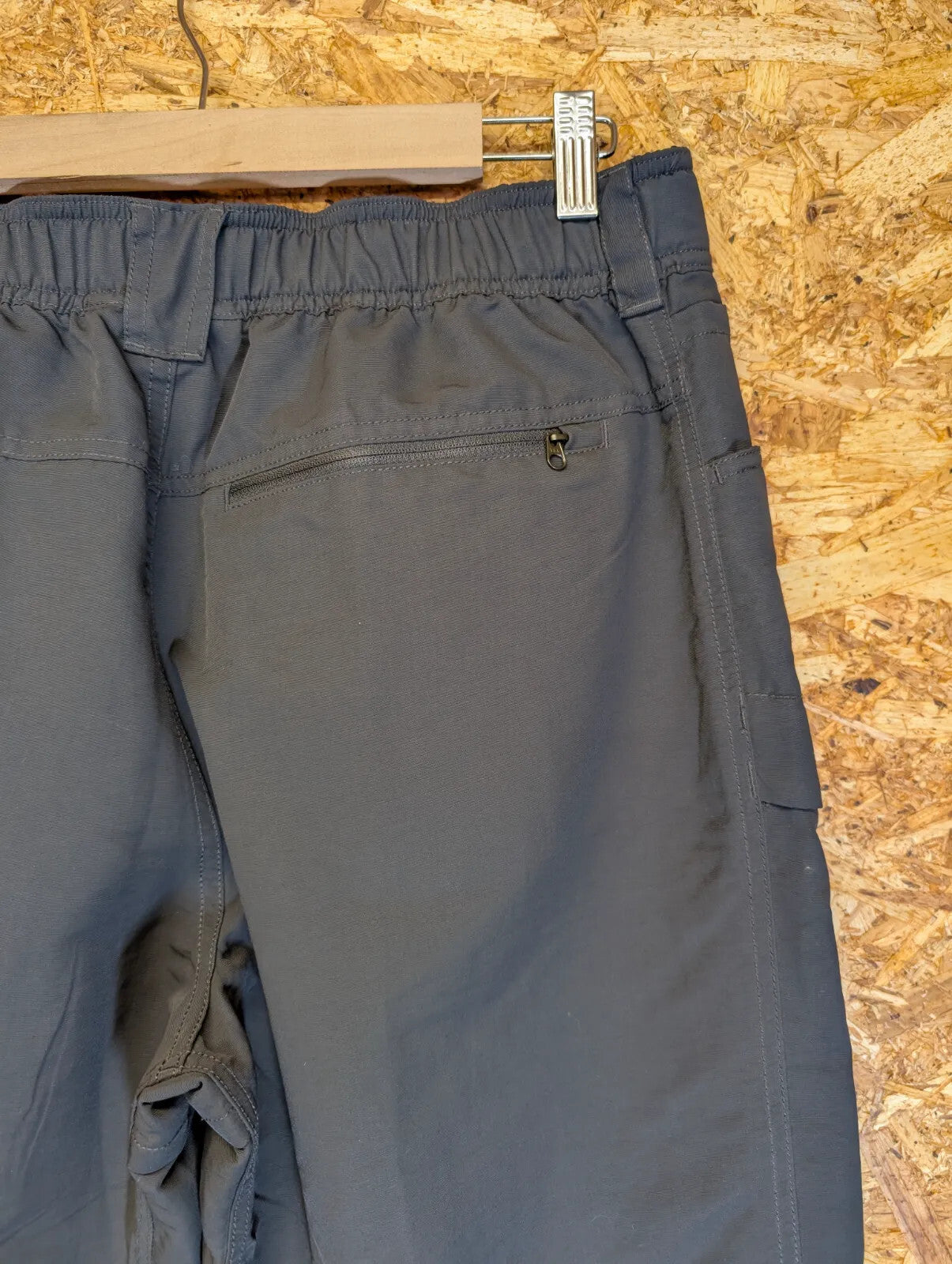 North Face Hiking Trousers Shorts Mens Medium W32 L32 Charcoal Grey Zip Off TNF
