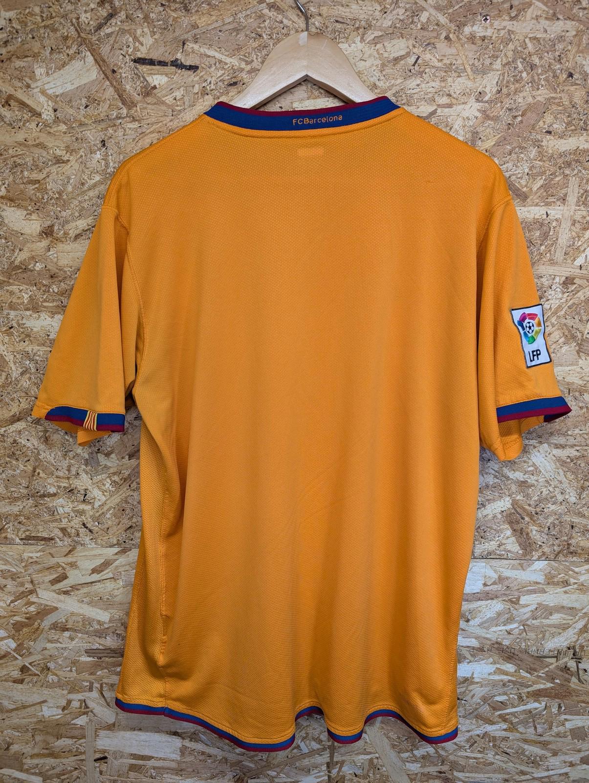 Nike FC Barcelona Away Shirt Large Men LFP Orange 2006 Football 05/06 Messi