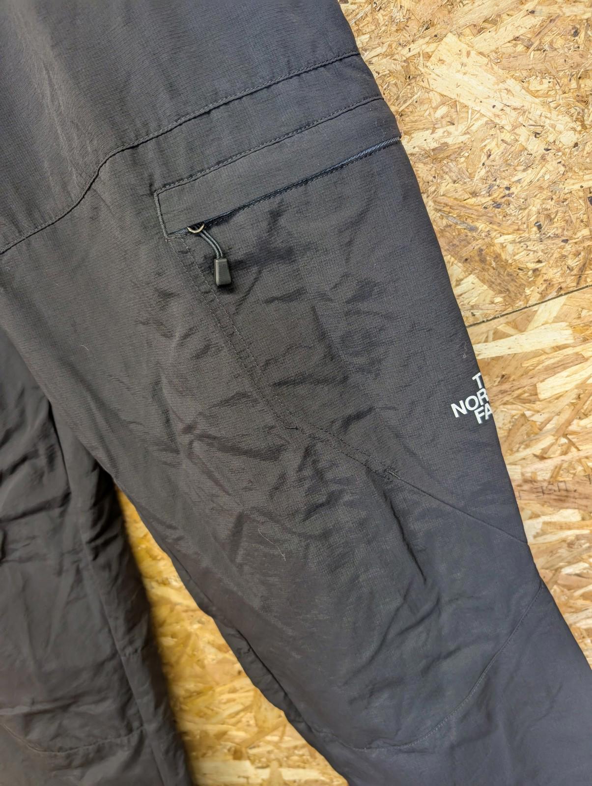 North Face Track Pants Size XL Men Nylon Trousers Elasticated Waist Black Cargo