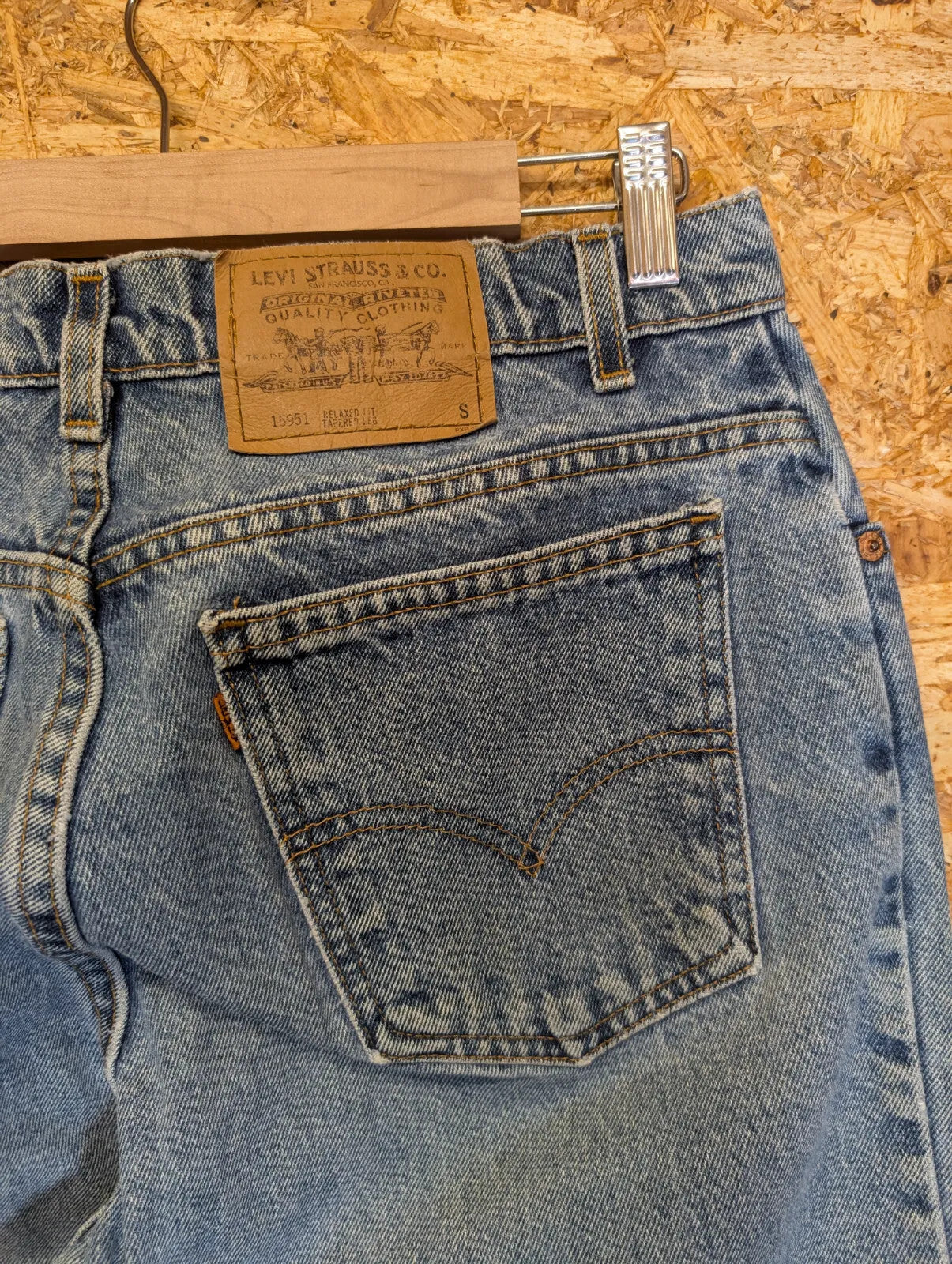 Vintage Levis 550 Jeans UK14 W32 L29 Blue Relaxed Baggy Tapered USA Made 90s