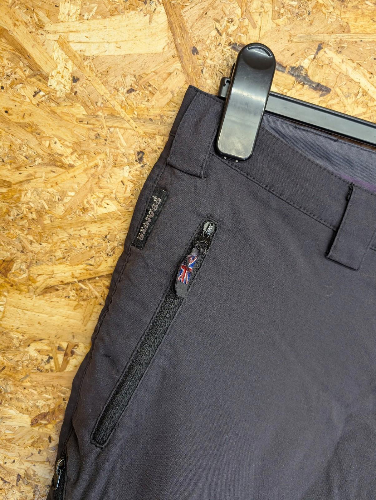 Montane Trousers UK 12 W32 Women Terra Stretch Hiking Black Zip Pockets