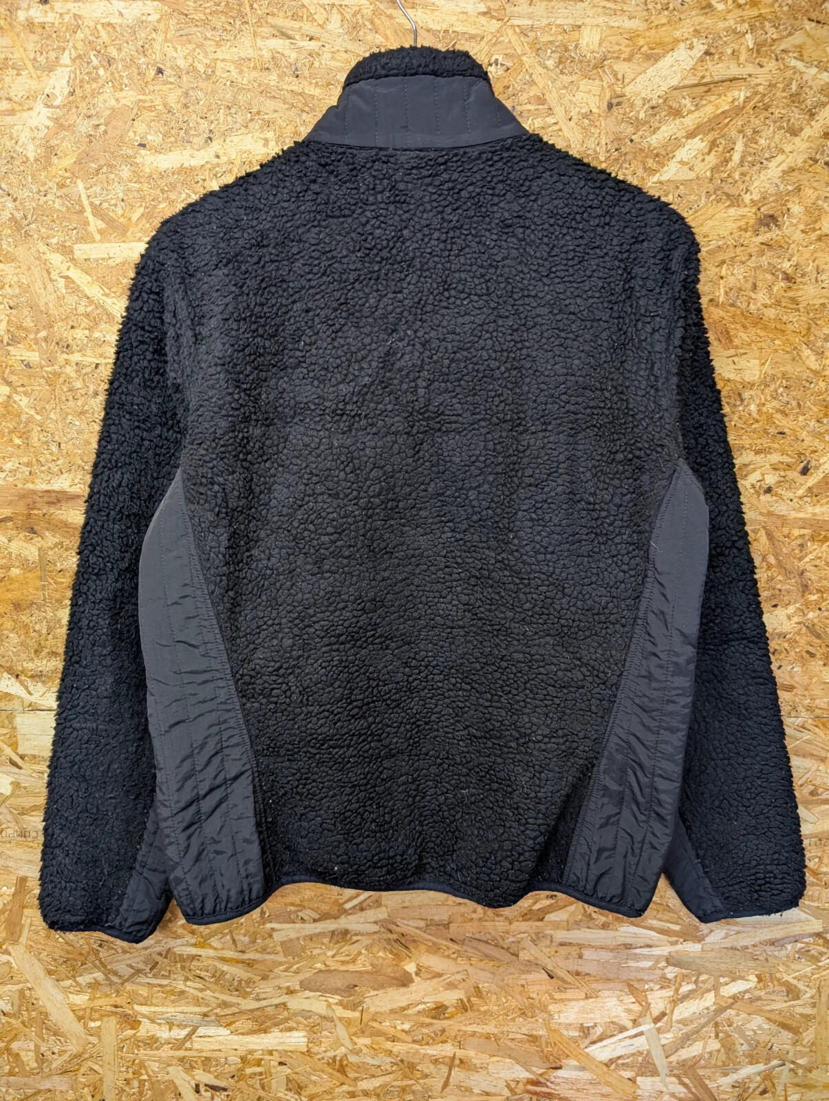 Patagonia Retro-X Fleece Jacket Womens Large Black Deep Pile Sherpa Full Zip USA