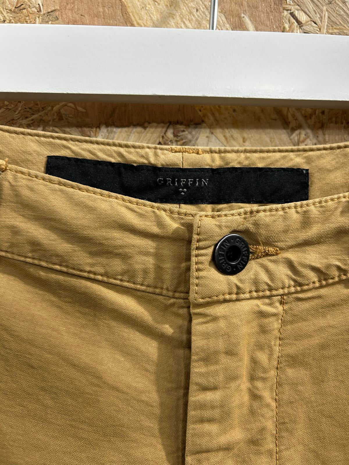 Griffin Studio Cargo Pants W32 L34 Tan Brown Trousers Baggies Skate