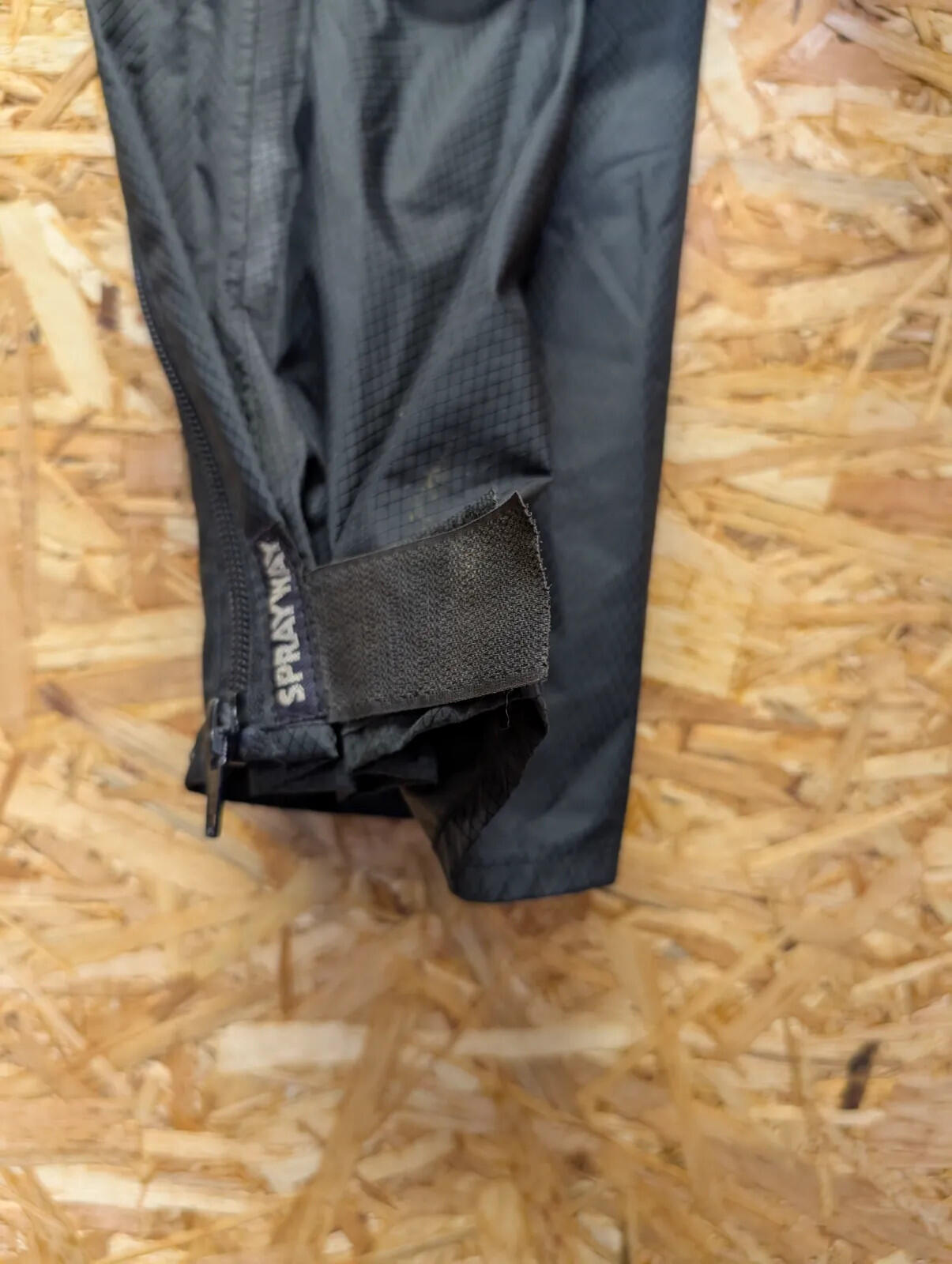 Sprayway Waterproof Overtrousers Black Synthetic Ripstop Packable Outdoor Hiking