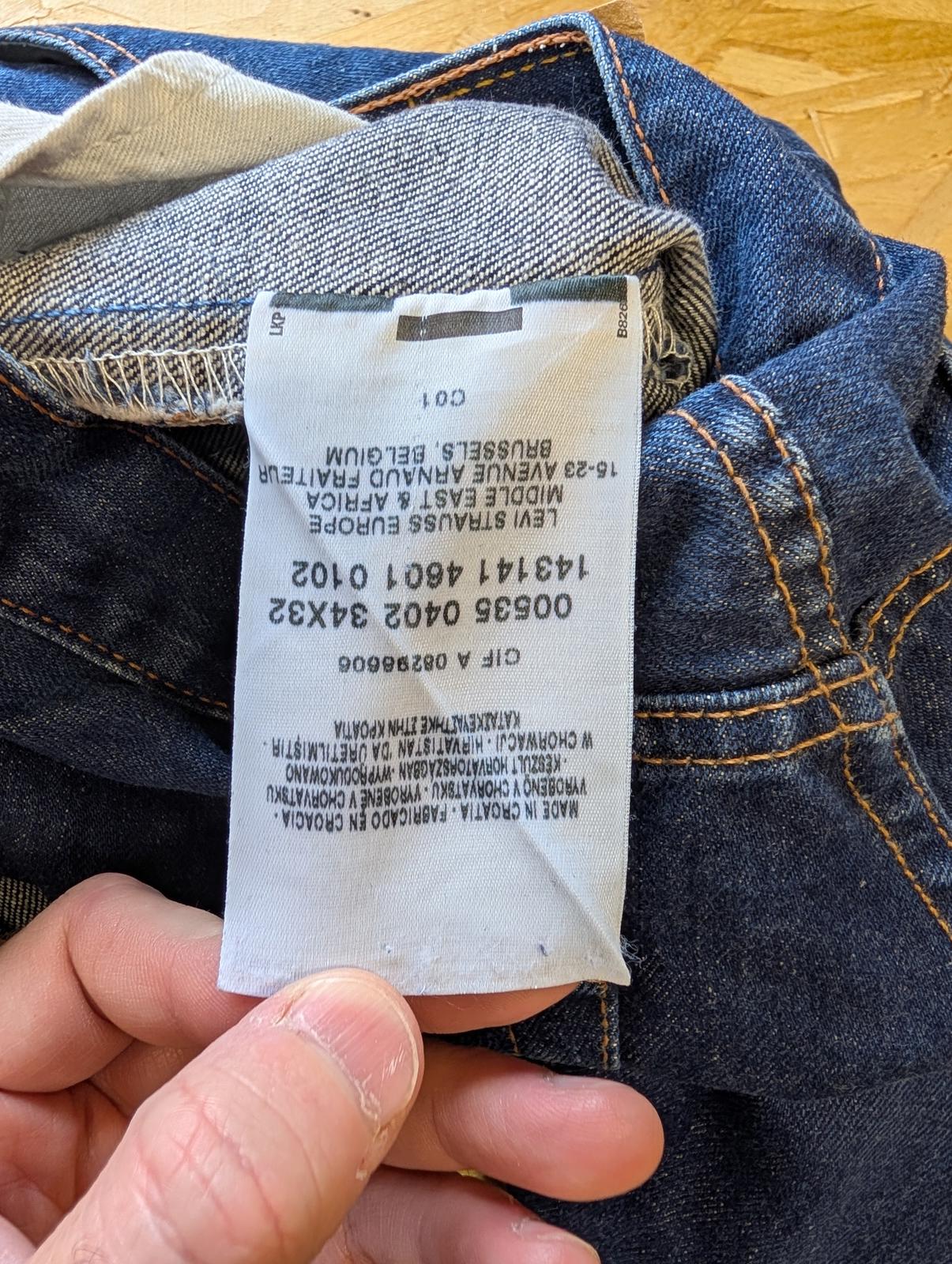 Levis 535 Jeans W34 L32 Made in USA Vintage Y2K Mid Wash Blue Denim