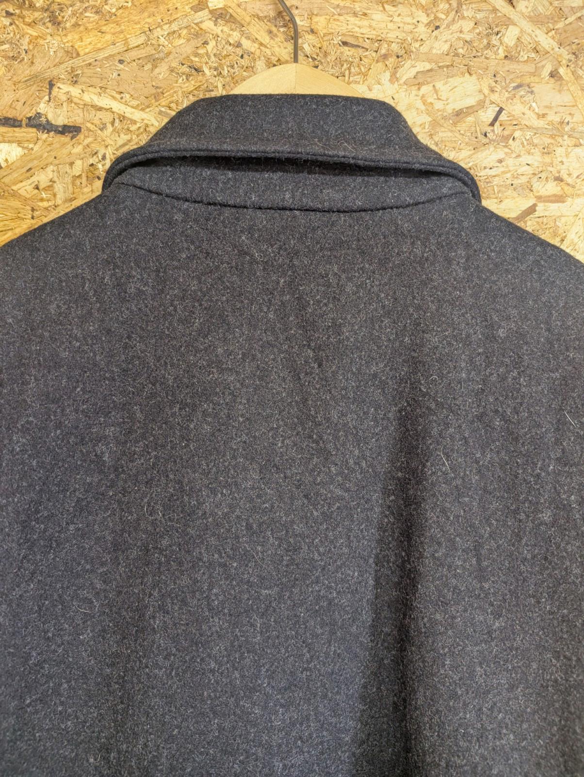 Filson Weekender Wool Coat Large Mackinaw Charcoal Grey Mile Marker Jacket USA