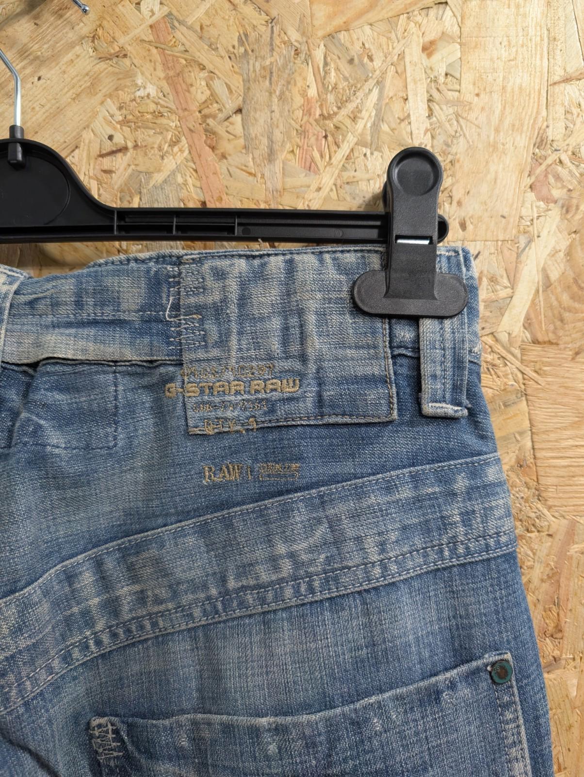 G-Star Jeans W30 L32 3301 Classic Y2K Vintage Blue Denim Straight Leg Button Fly