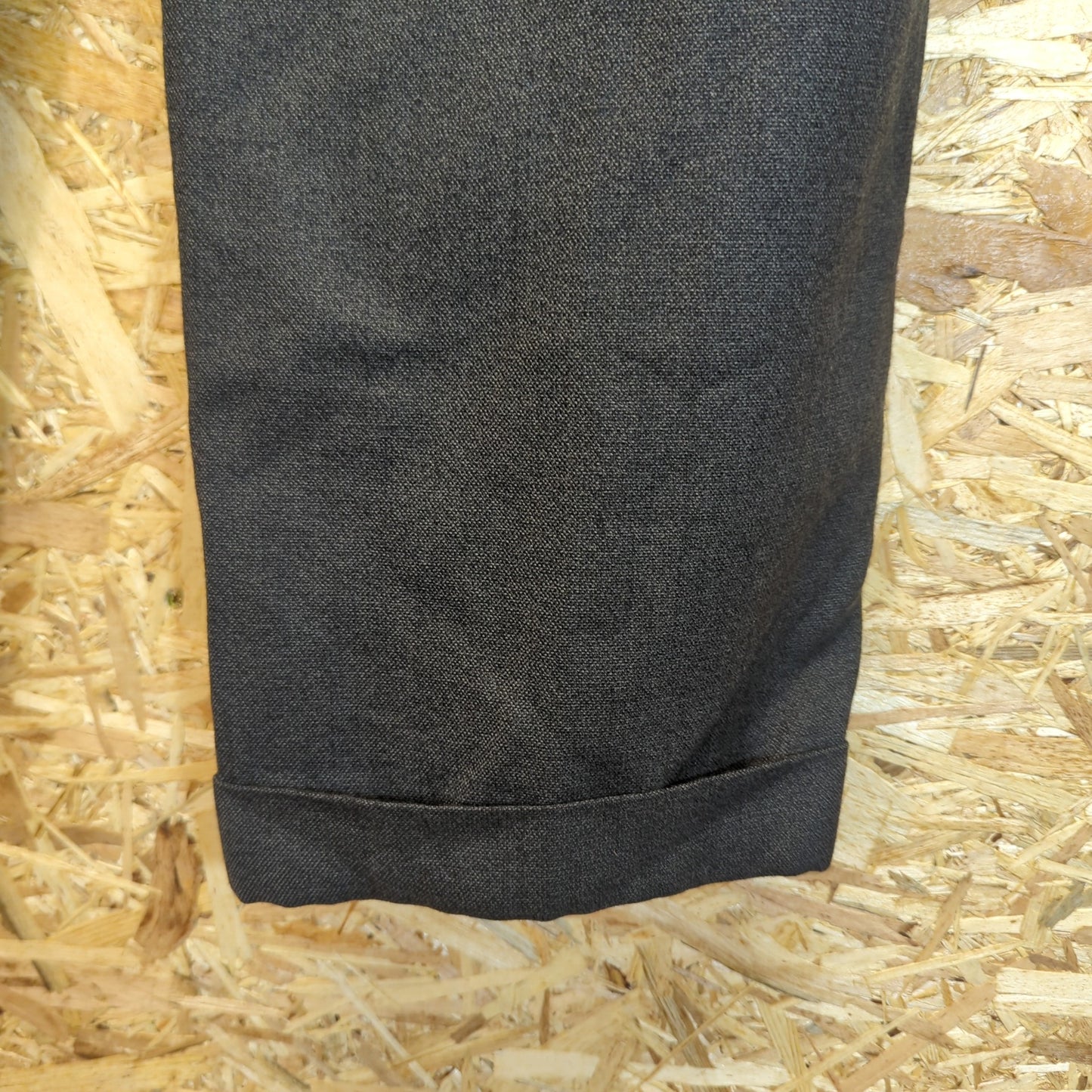 Burberry Galan Sevilla Trousers Grey Straight Leg Loose Fit Formal Pleat W38 L34