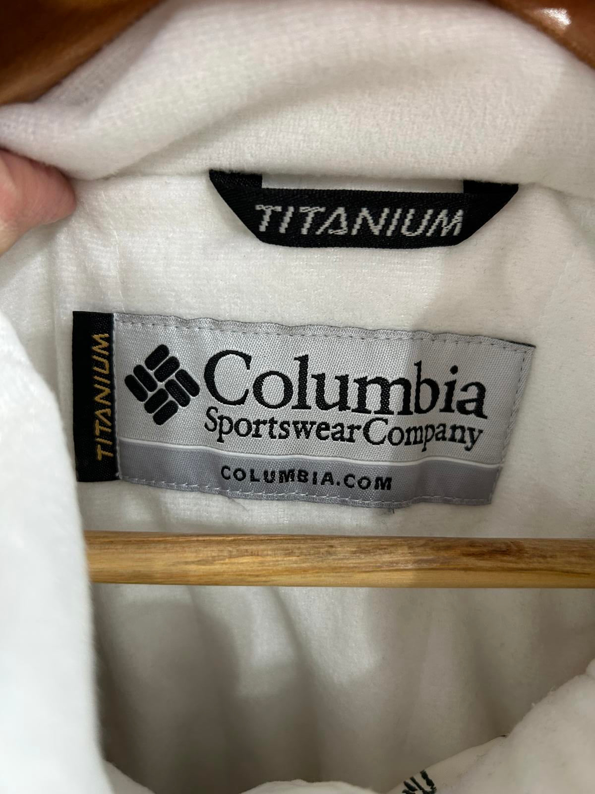 Columbia Titanium Womens Size 12 Ski Snowboard Thermal Jacket White Hooded