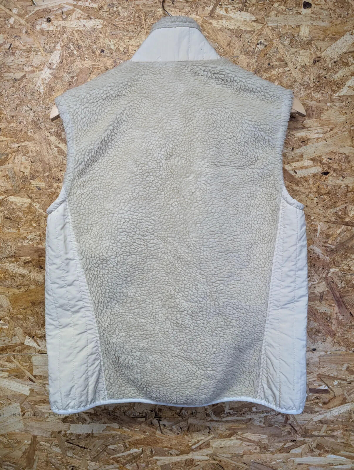 Patagonia Retro-X Fleece Vest Women Large Cream Sherpa Full Zip Gilet Bodywarmer