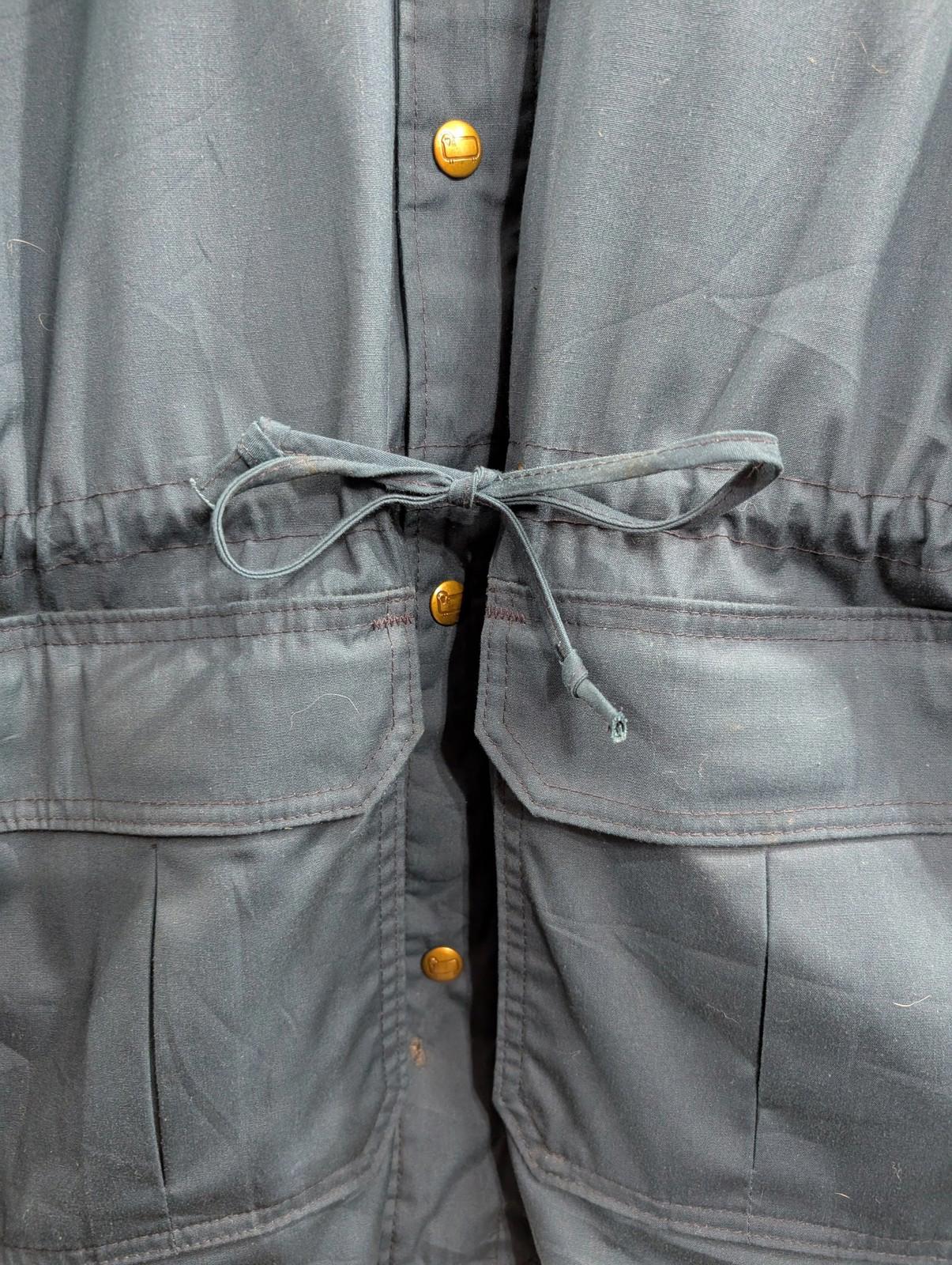 Woolrich Jacket Small Women Vintage 90s Polyester Cotton Teal Blue Coat USA