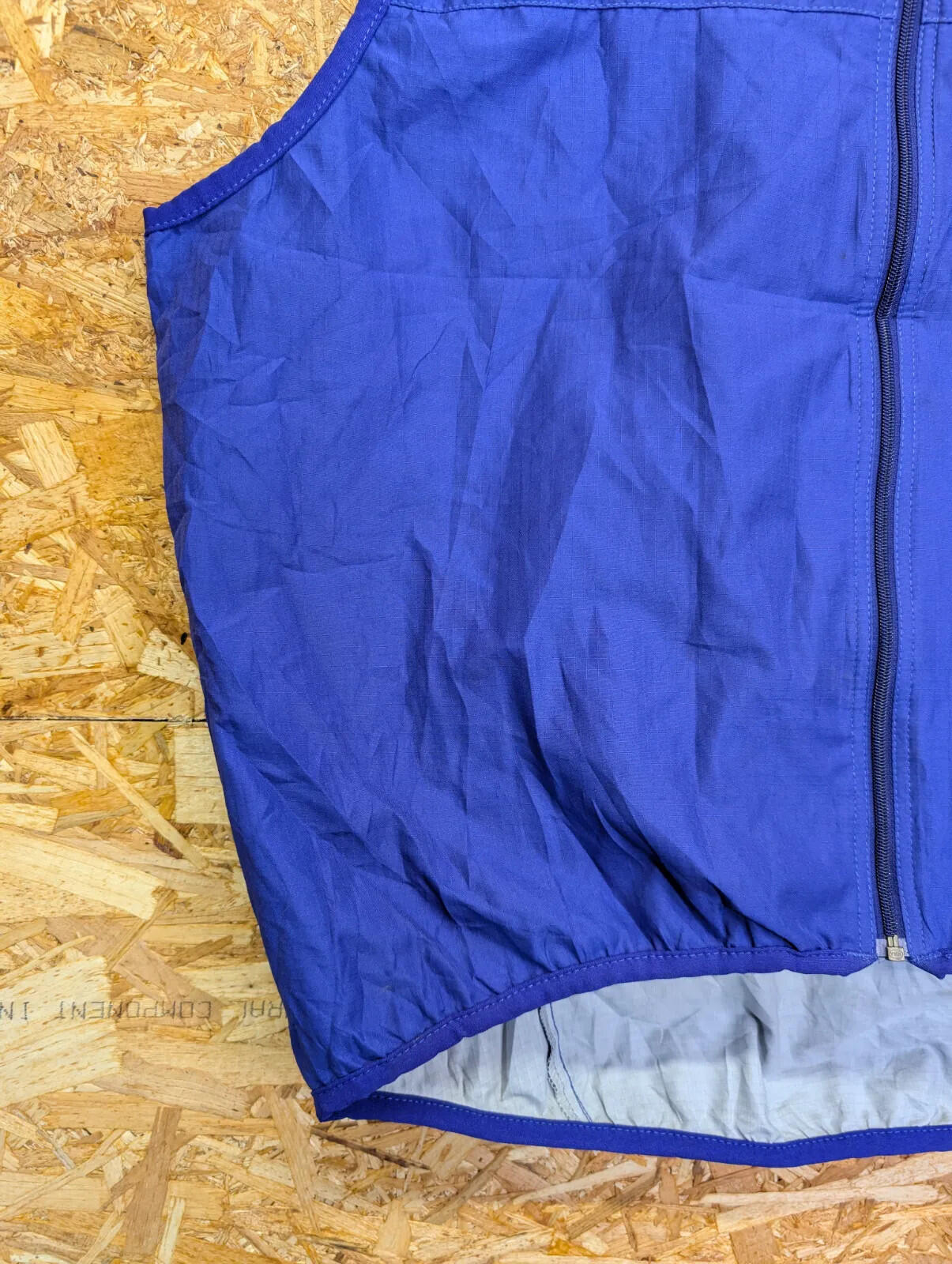 Vintage Patagonia Windbreaker Vest Mens Large Blue Ripstop Full Zip Lightweight