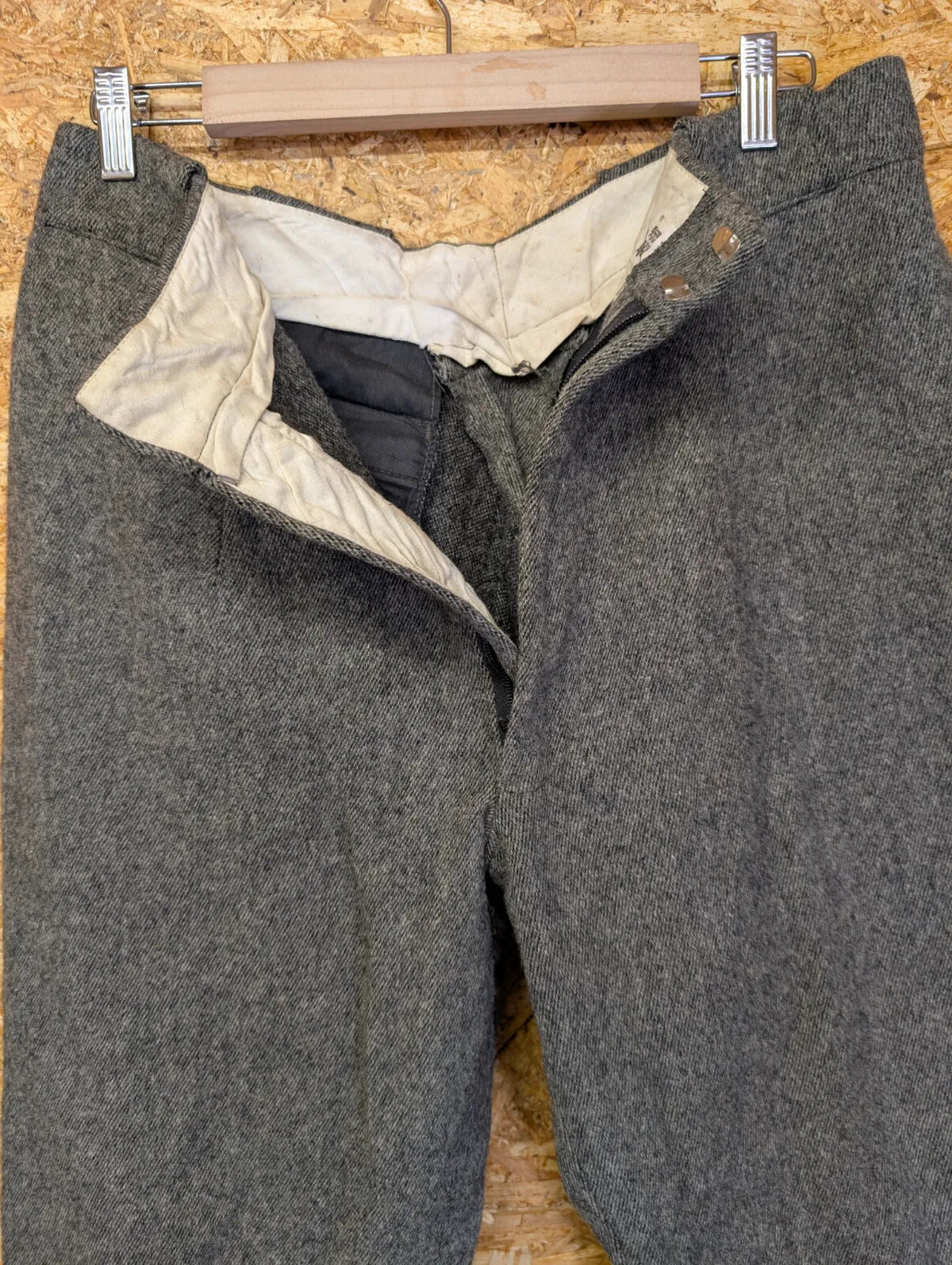 Vintage Woolrich Breeks Trousers Mens W32 Grey Herringbone Tweed 1912 Breeches