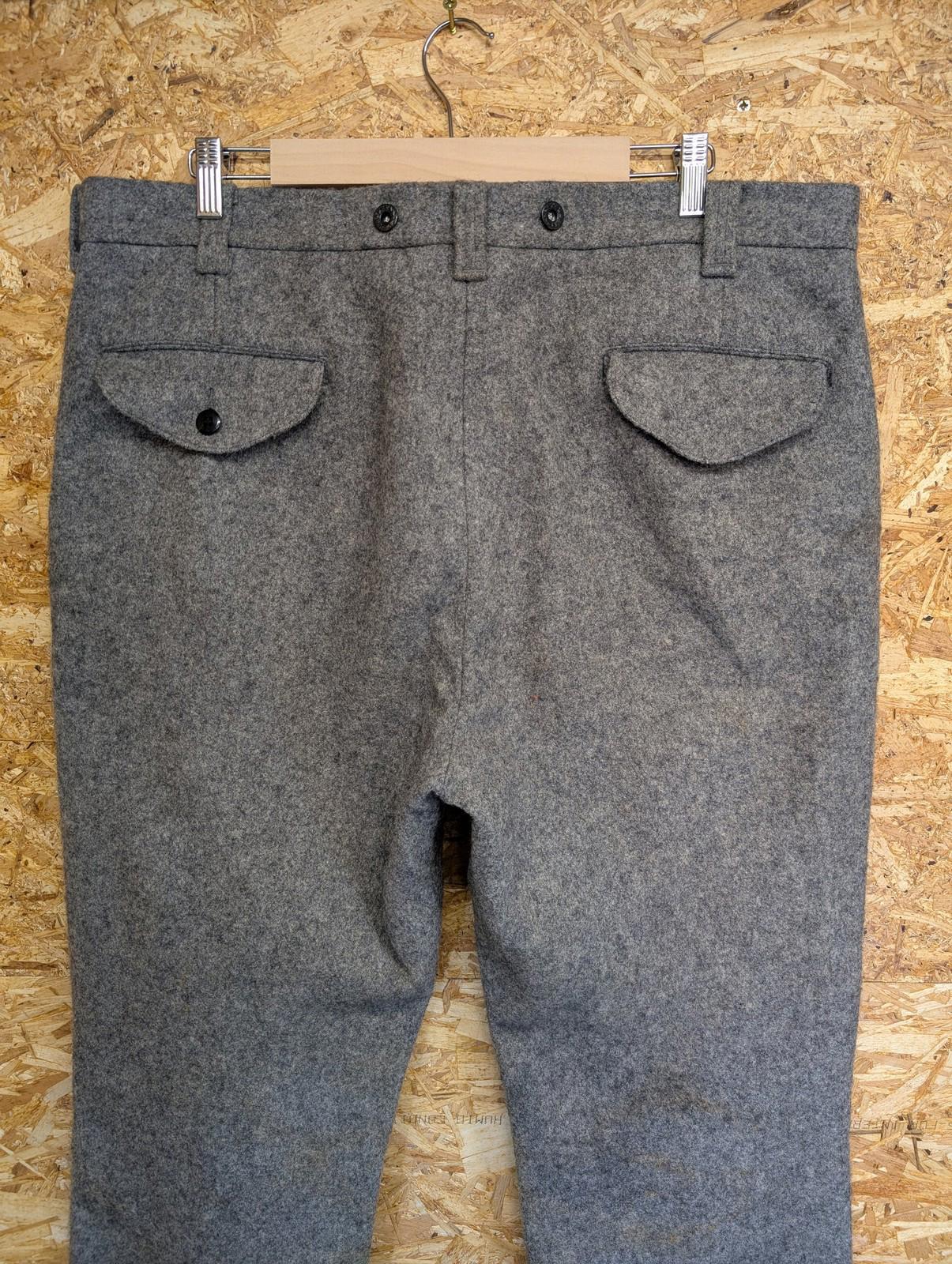 Filson W40 L30 Mackinaw Wool Work Pants Lot 89 Trousers Heather Grey Vintage USA