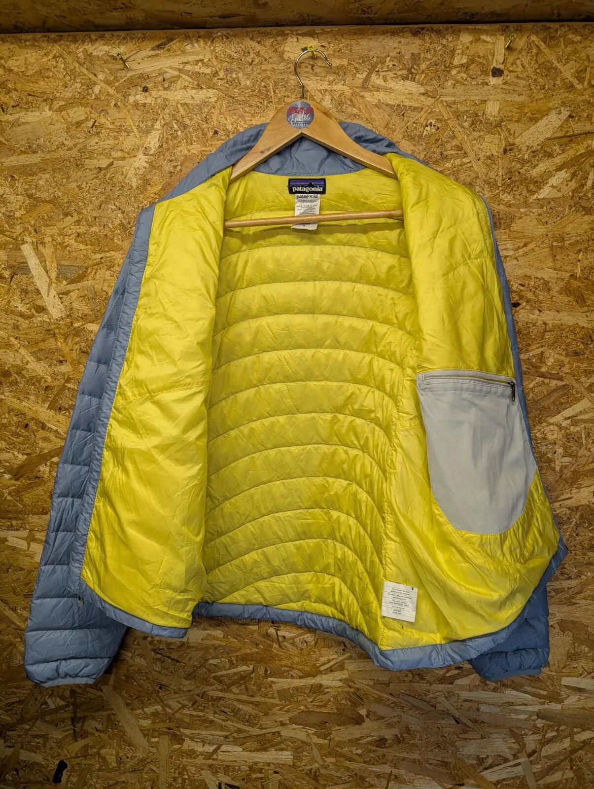 Patagonia Down Sweater Puffer Jacket Womens Medium Light Blue GooseDown Feather