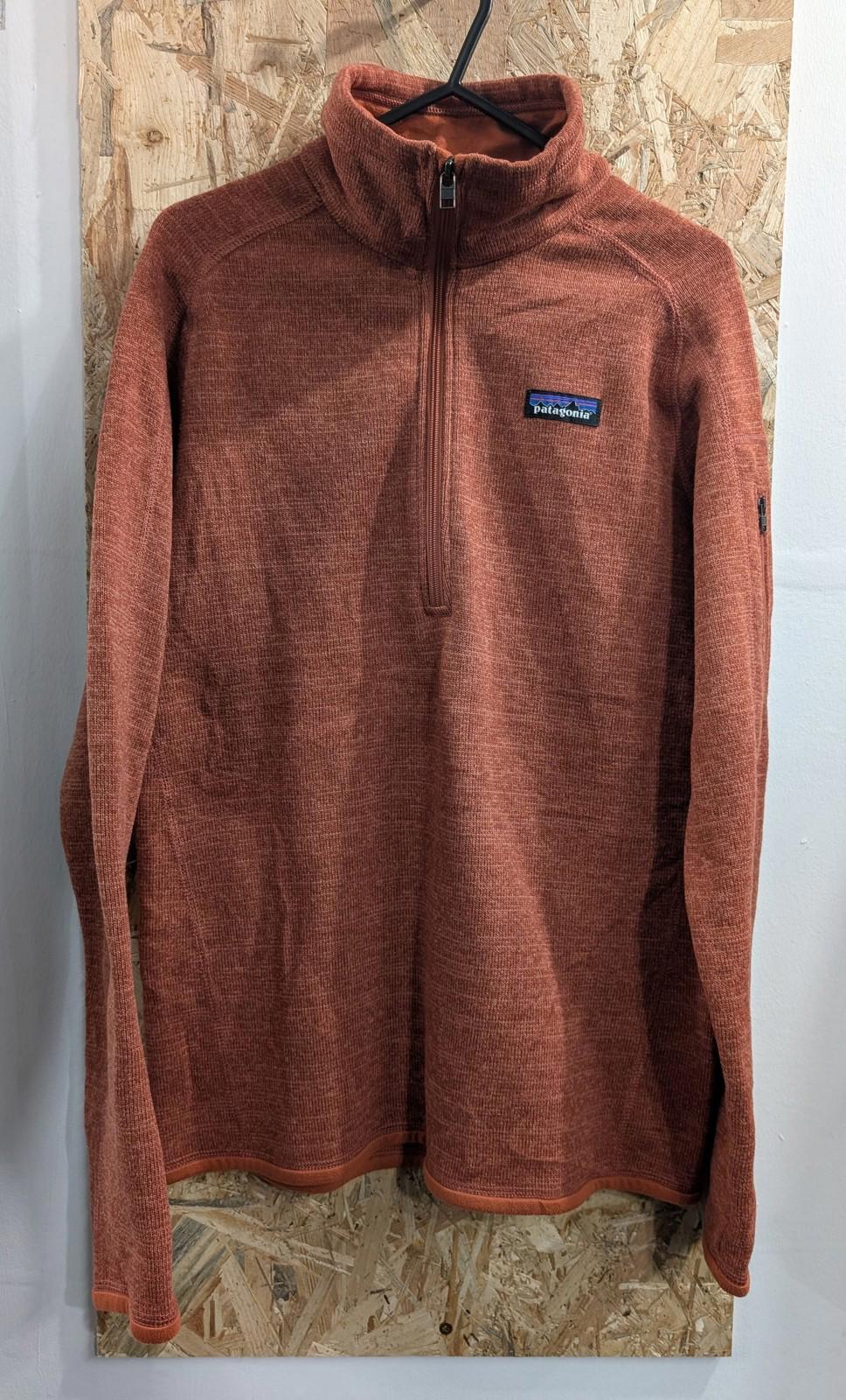 Patagonia Better Sweater Medium Women Pullover 1/2 Zip Sweatshirt Fleece Orange