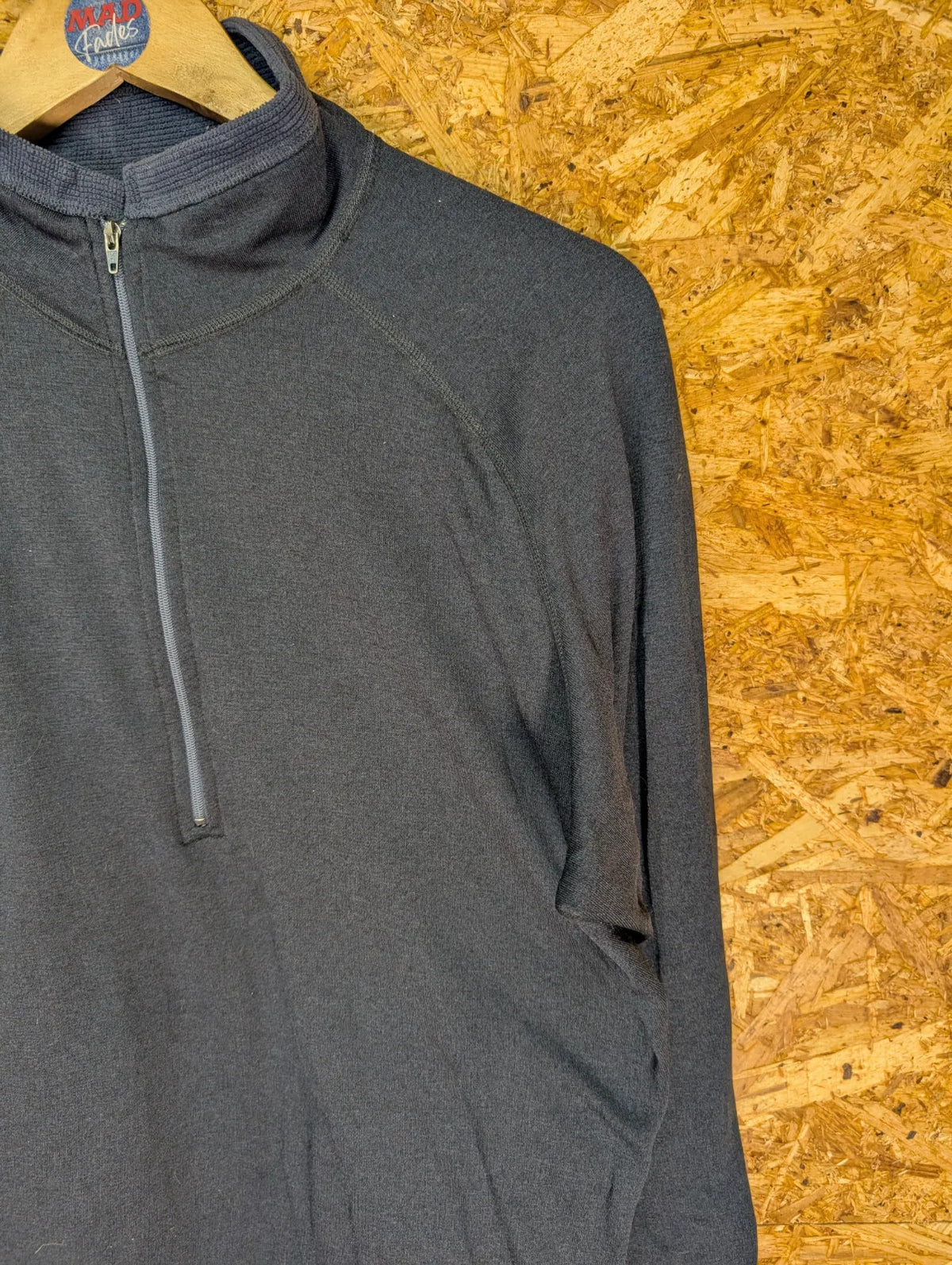 Patagonia 1/4 Zip Lightweight Fleece Mens Medium Navy Blue USA Made Vintage 90s