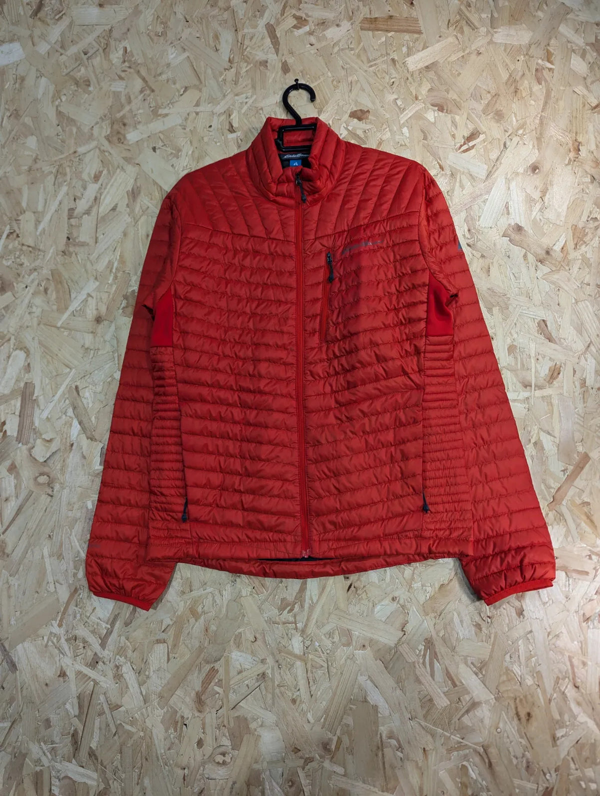 Eddie Bauer Puffer Jacket Mens Small Red Down Filled 800 Fill Power Pertex
