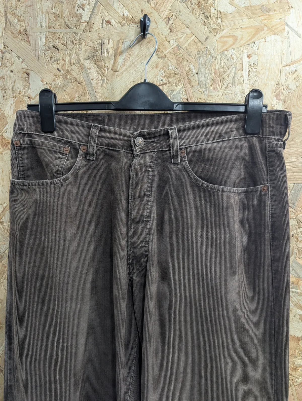 Levis 508 Corduroy Pants Mens W34 L32 Brown Cotton Jeans Button Fly Trousers